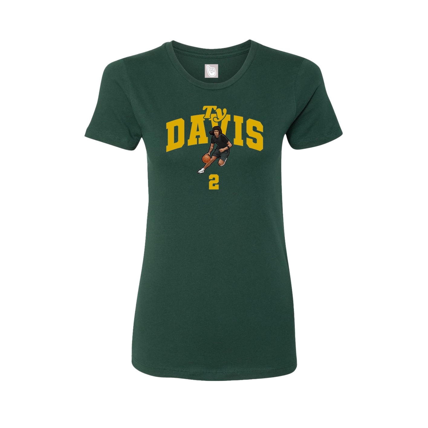 Womens Tee — Signature Arch in Green
