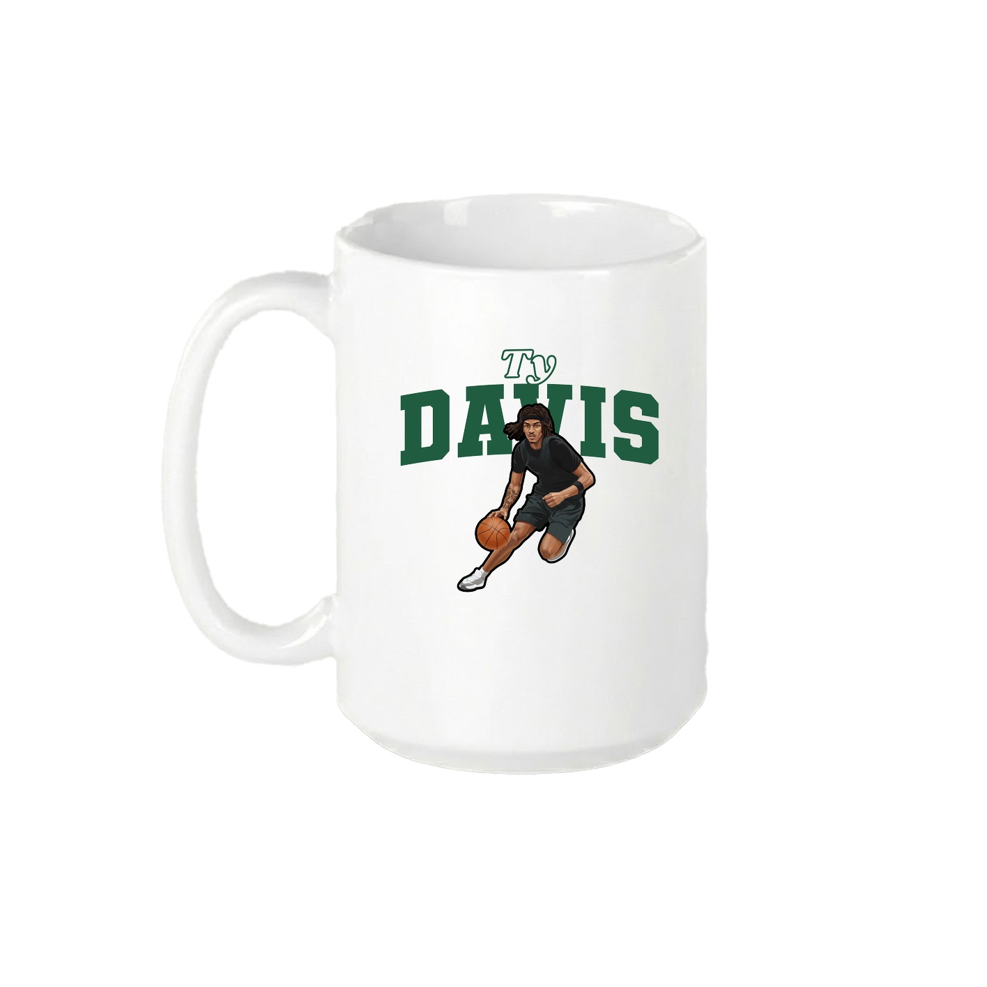 15oz Coffee Mug — Name Arch in White