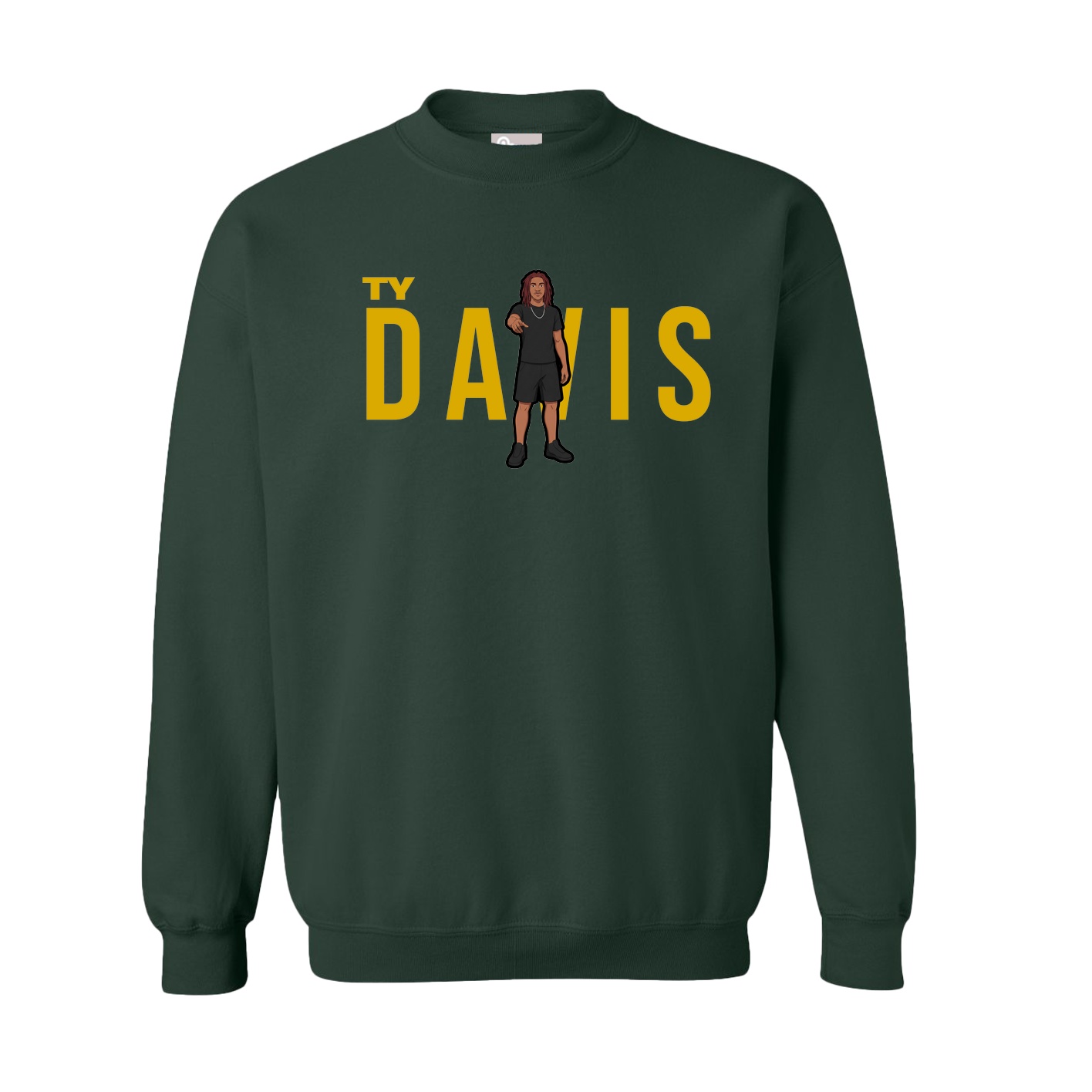 Fleece Crew — Player Name in Green