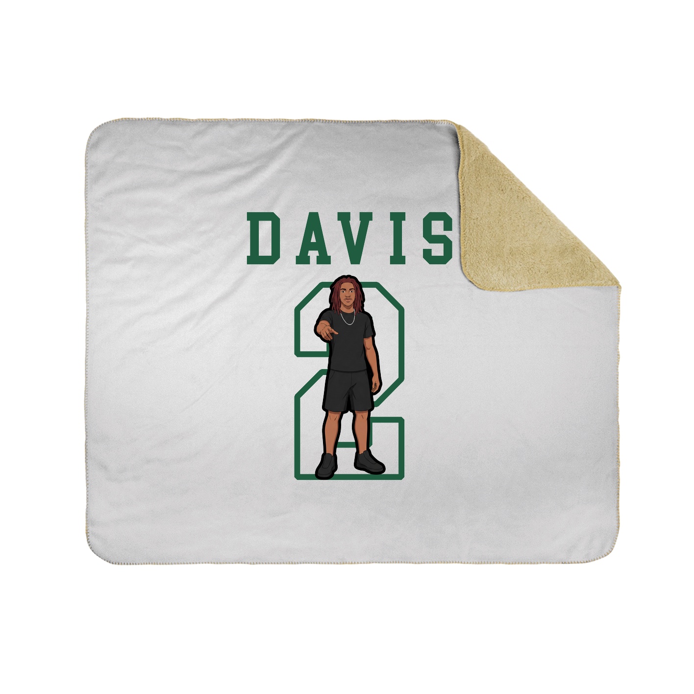 Throw Blanket — Shirsey in White