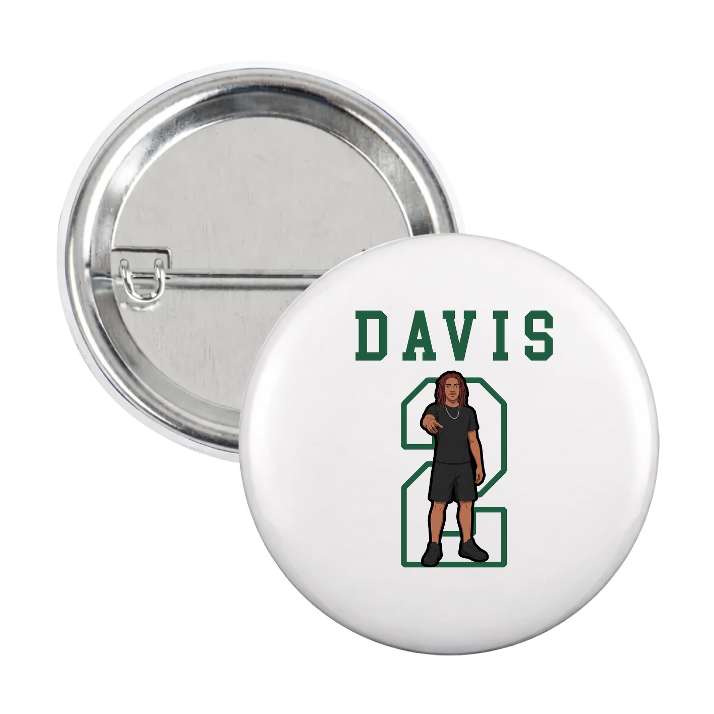 Game Day Button — Shirsey in White