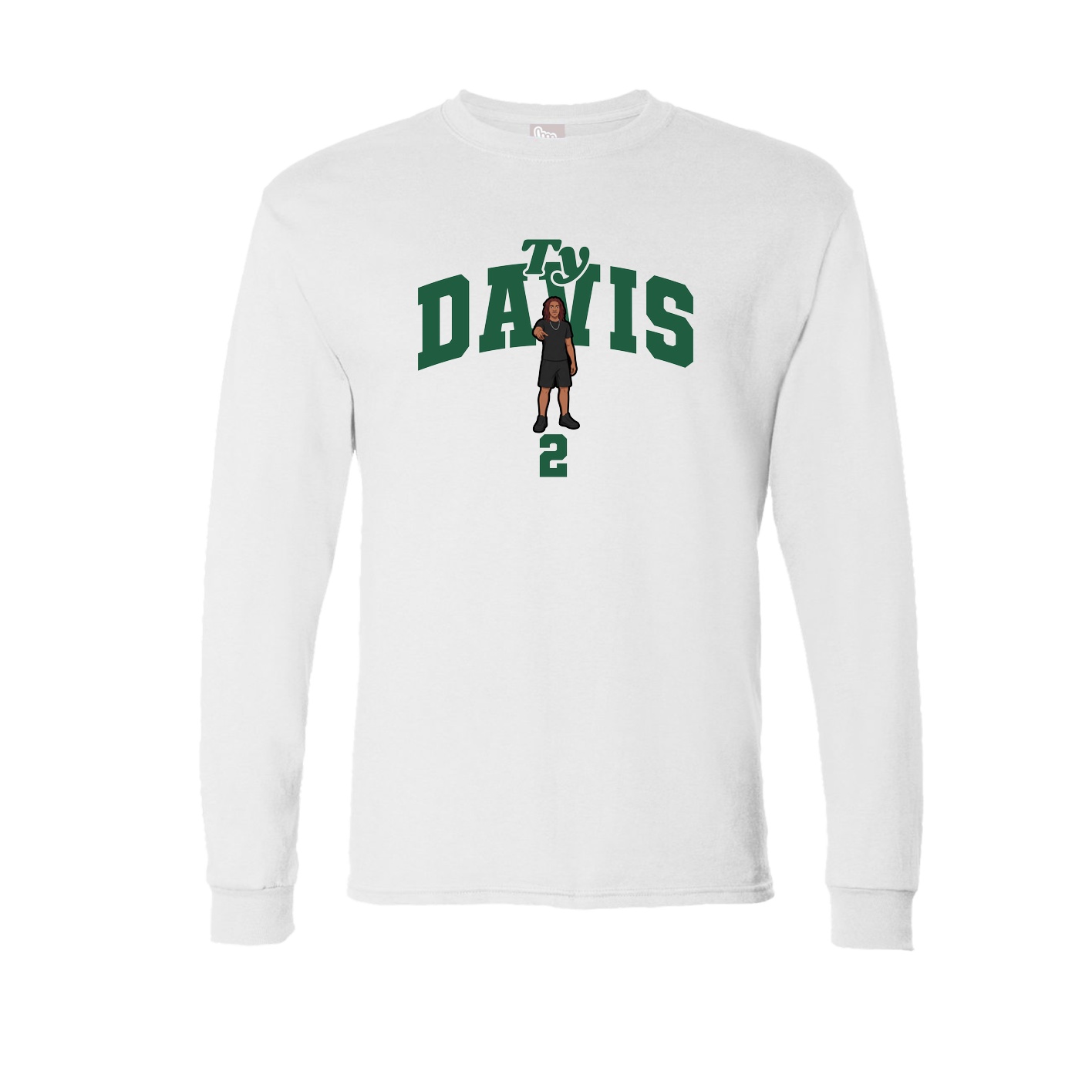 Long Sleeve Tee — Signature Arch in White