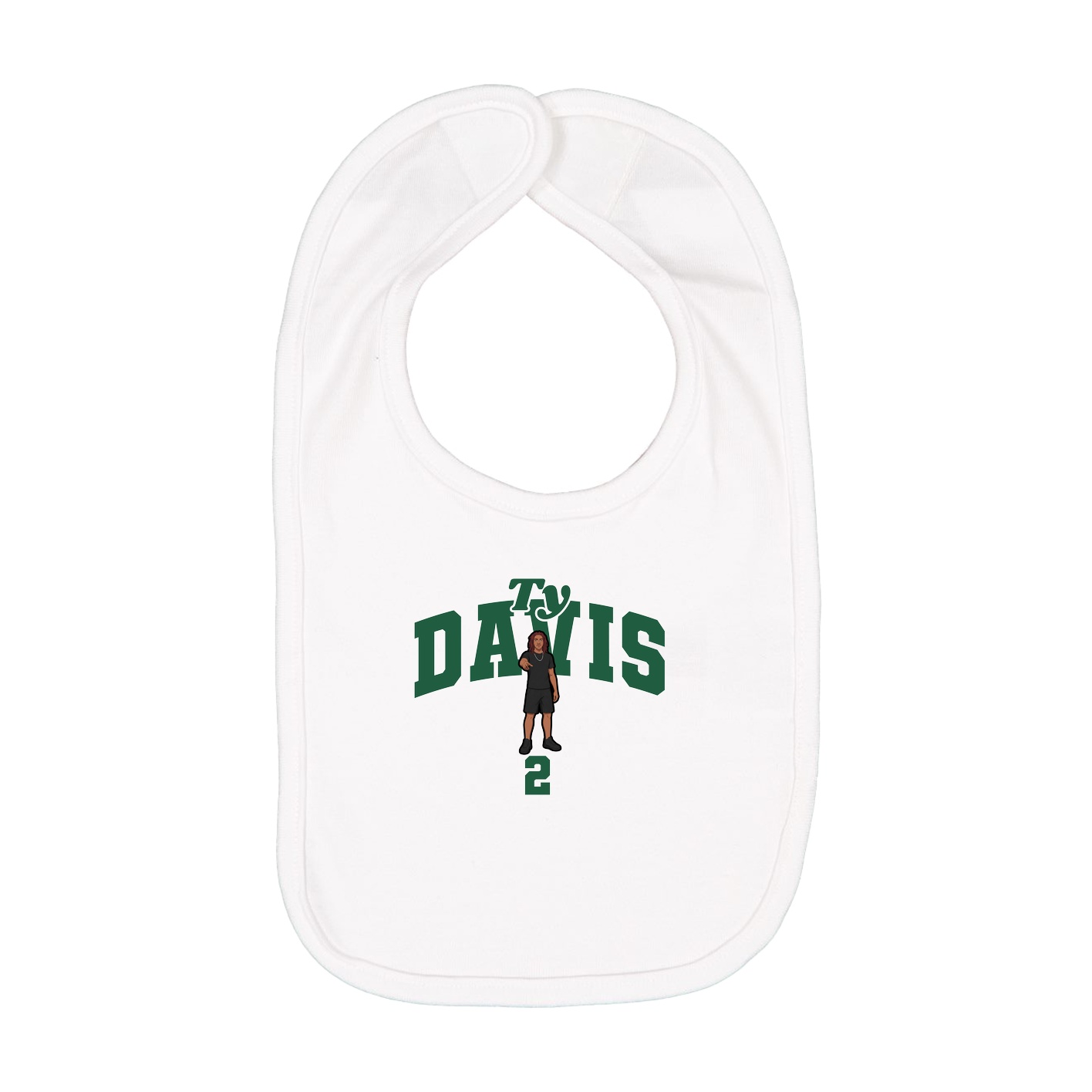 Infant Bib — Signature Arch in White