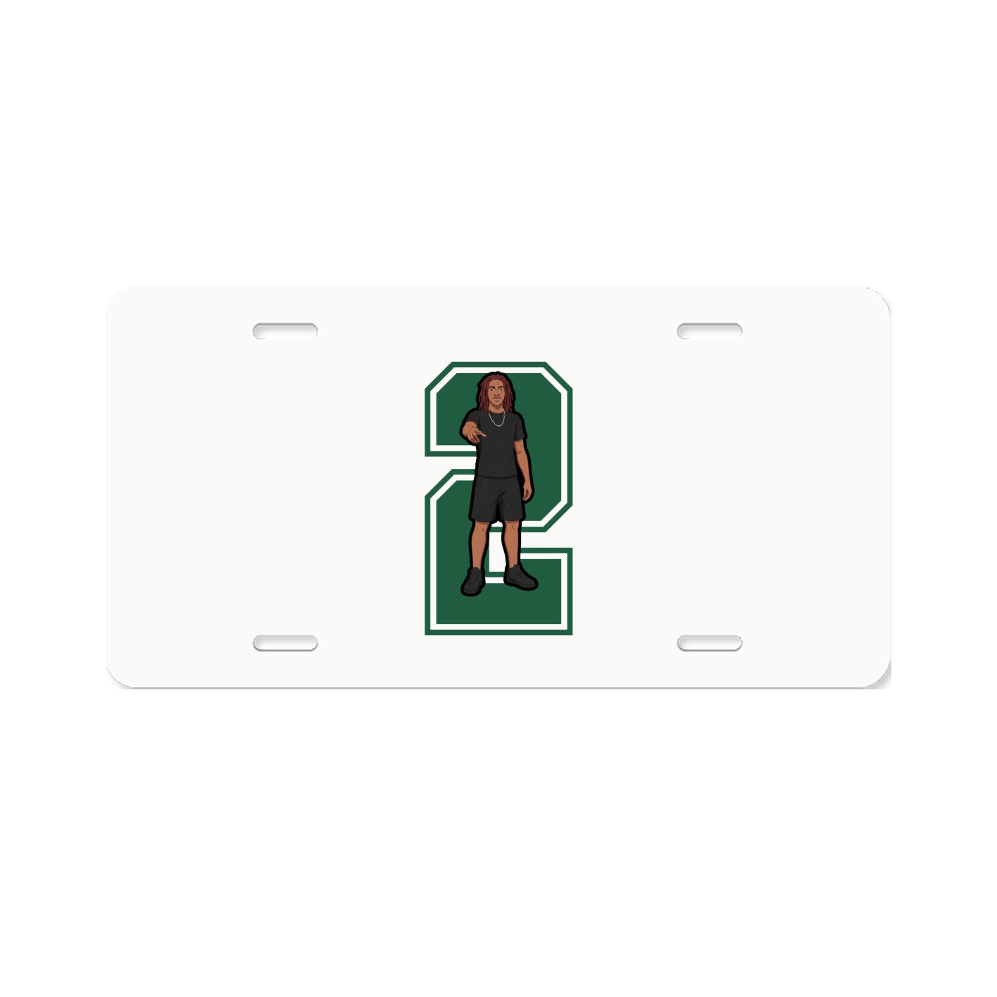 License Plate — Number in Classic
