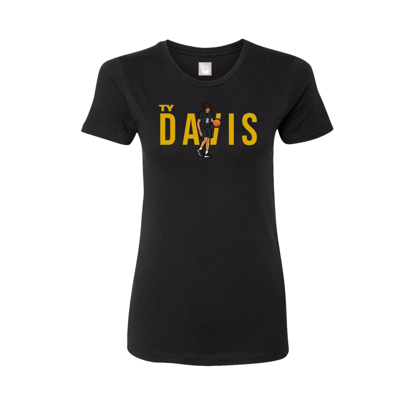 Womens Tee — Player Name in Black