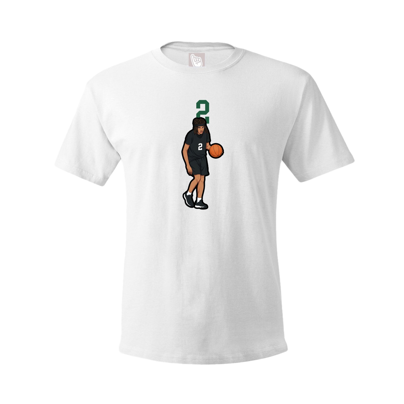 Tee — Number Top in White