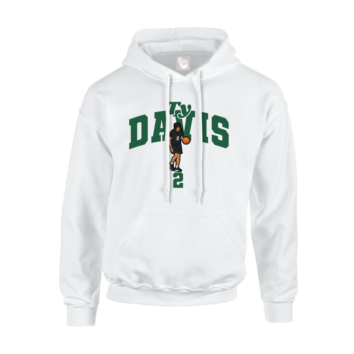 Hoodie — Signature Arch in White