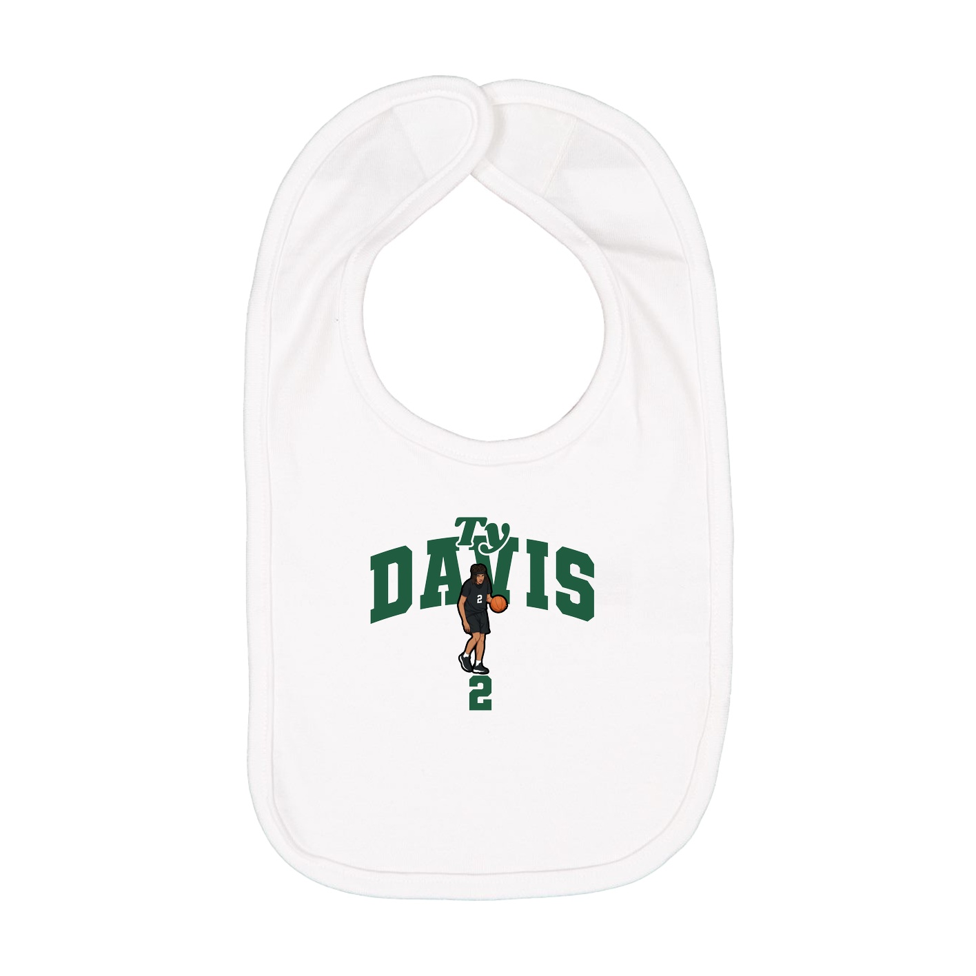 Infant Bib — Signature Arch in White