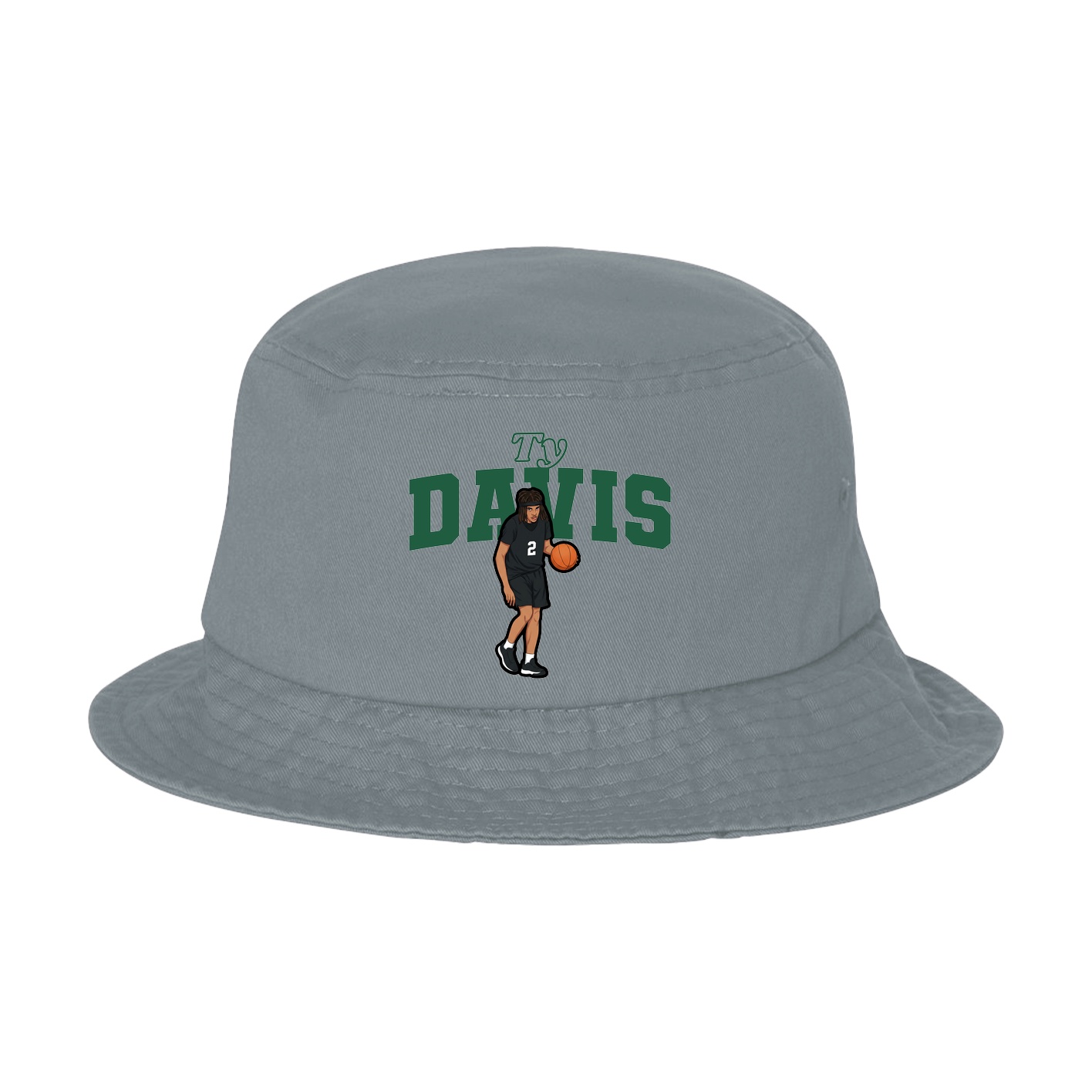 Bucket Cap — Name Arch in Grey