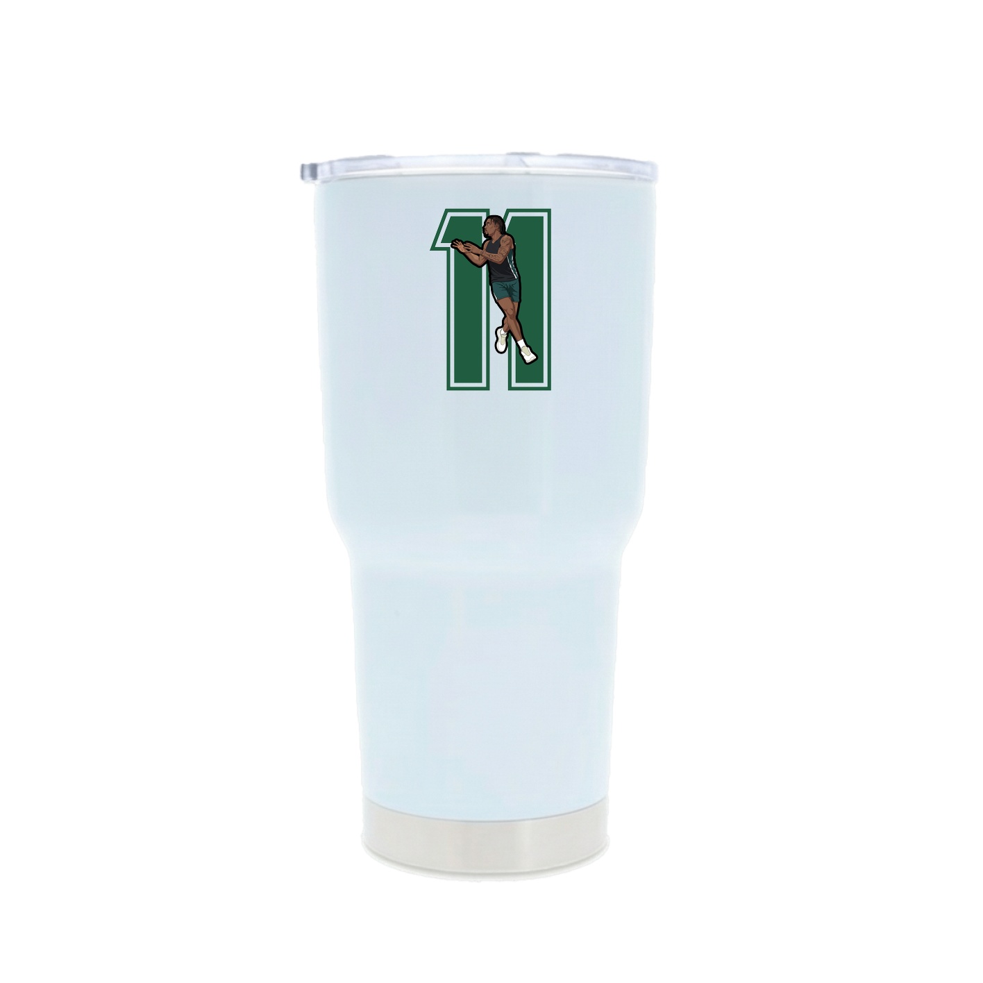 30oz Stainless Steel Tumbler — Number in White