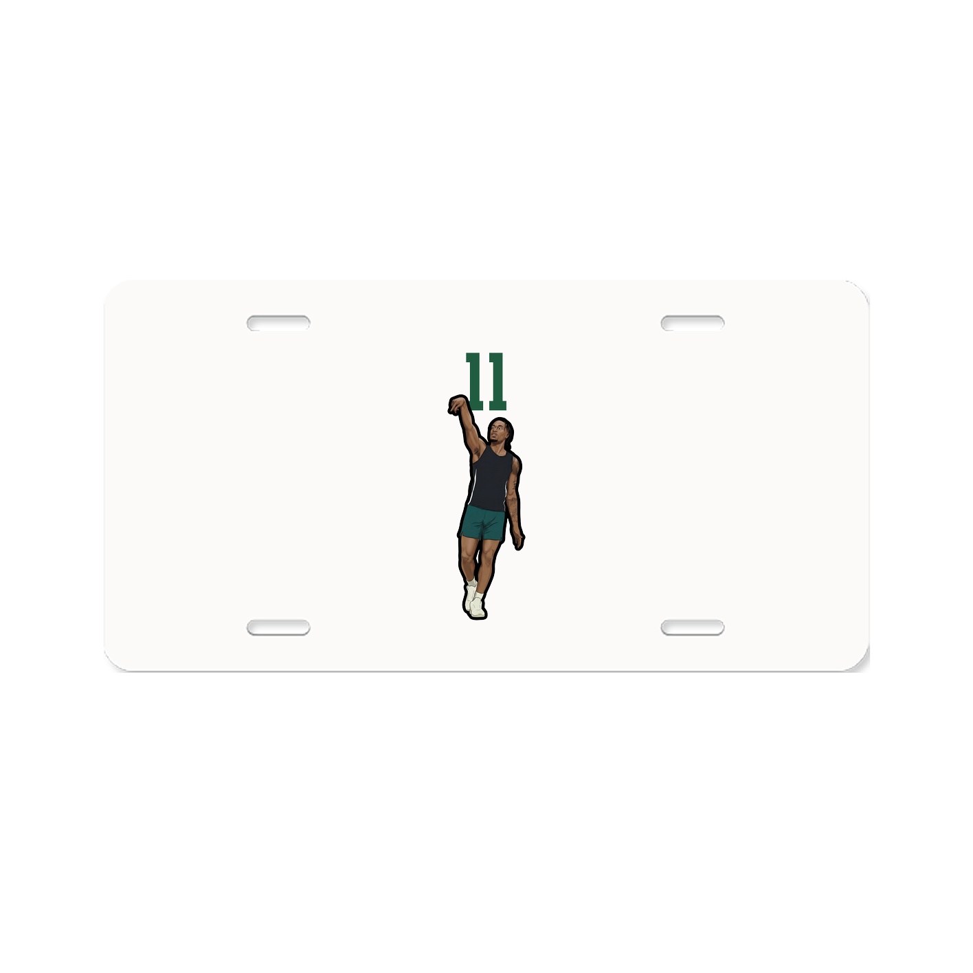 License Plate — Number Top in Classic