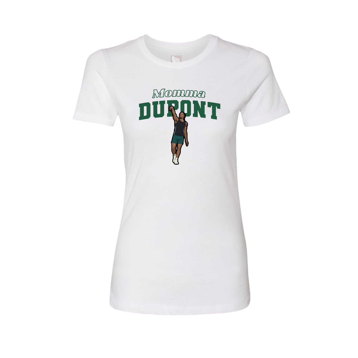 Womens Tee — Mothers Day Block in White