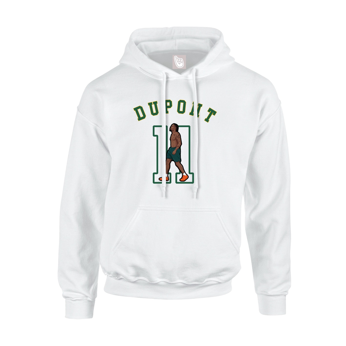 Youth Hoodie — Shirsey Arch in White