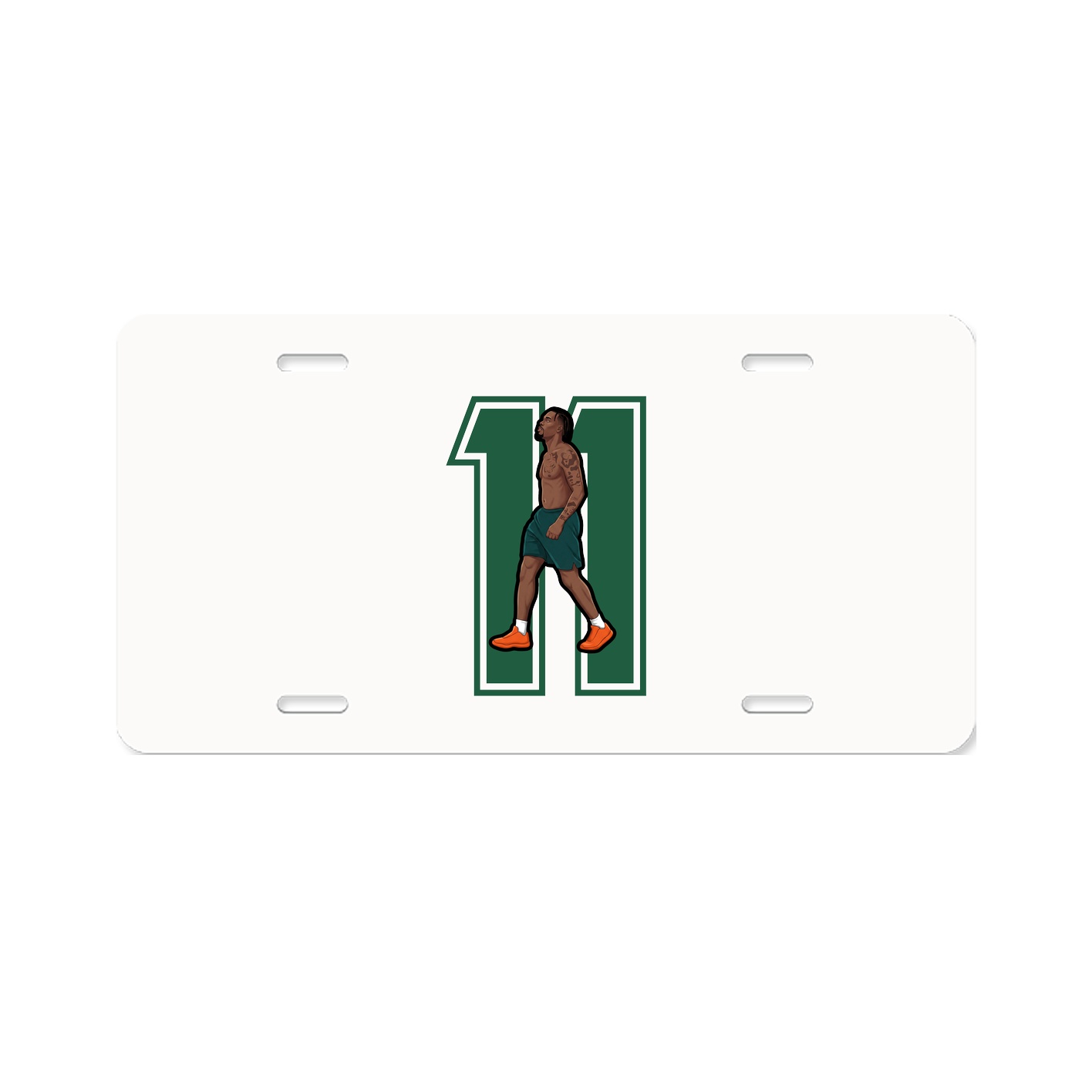 License Plate — Number in Classic