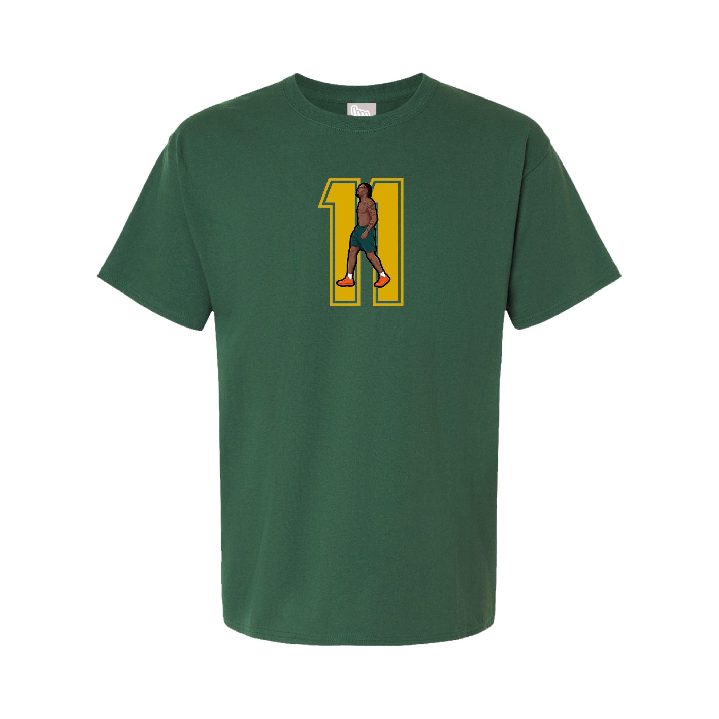 Youth Tee — Number in Green