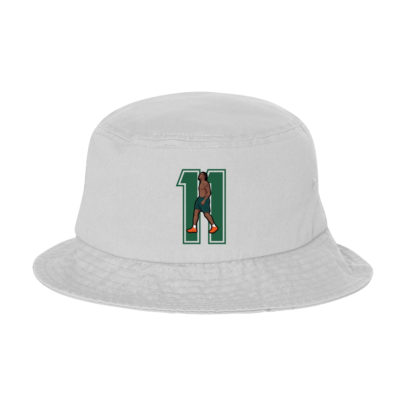 Bucket Cap — Number in White