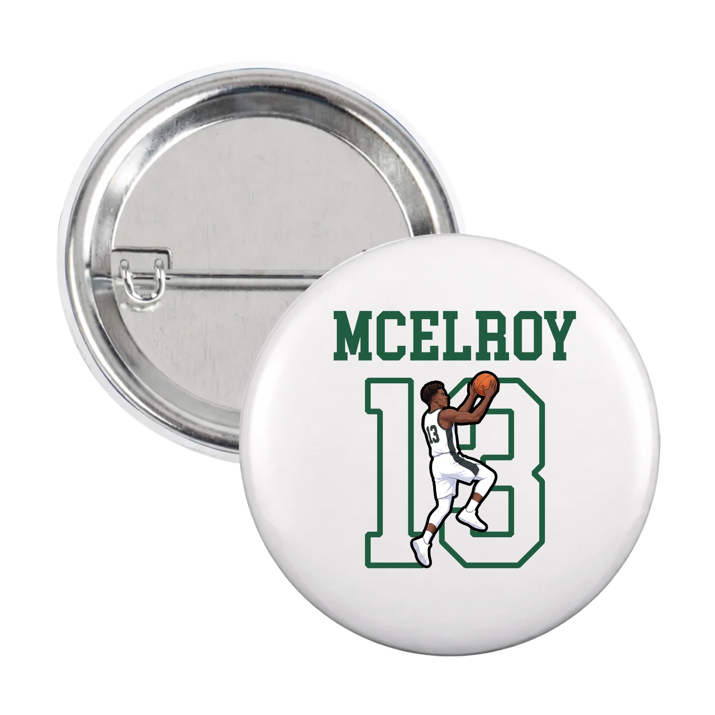 Game Day Button — Shirsey in White