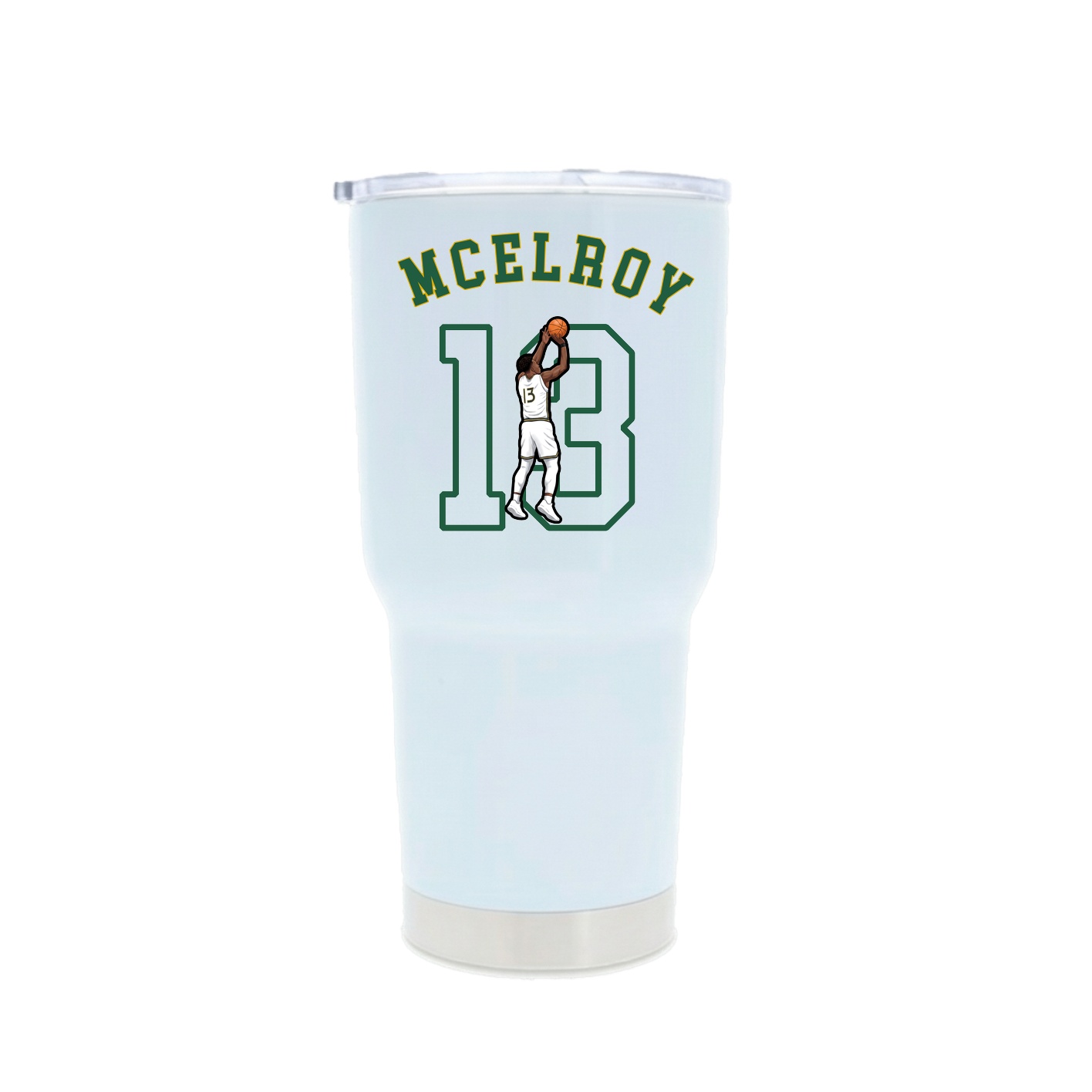 30oz Stainless Steel Tumbler — Shirsey Arch in White