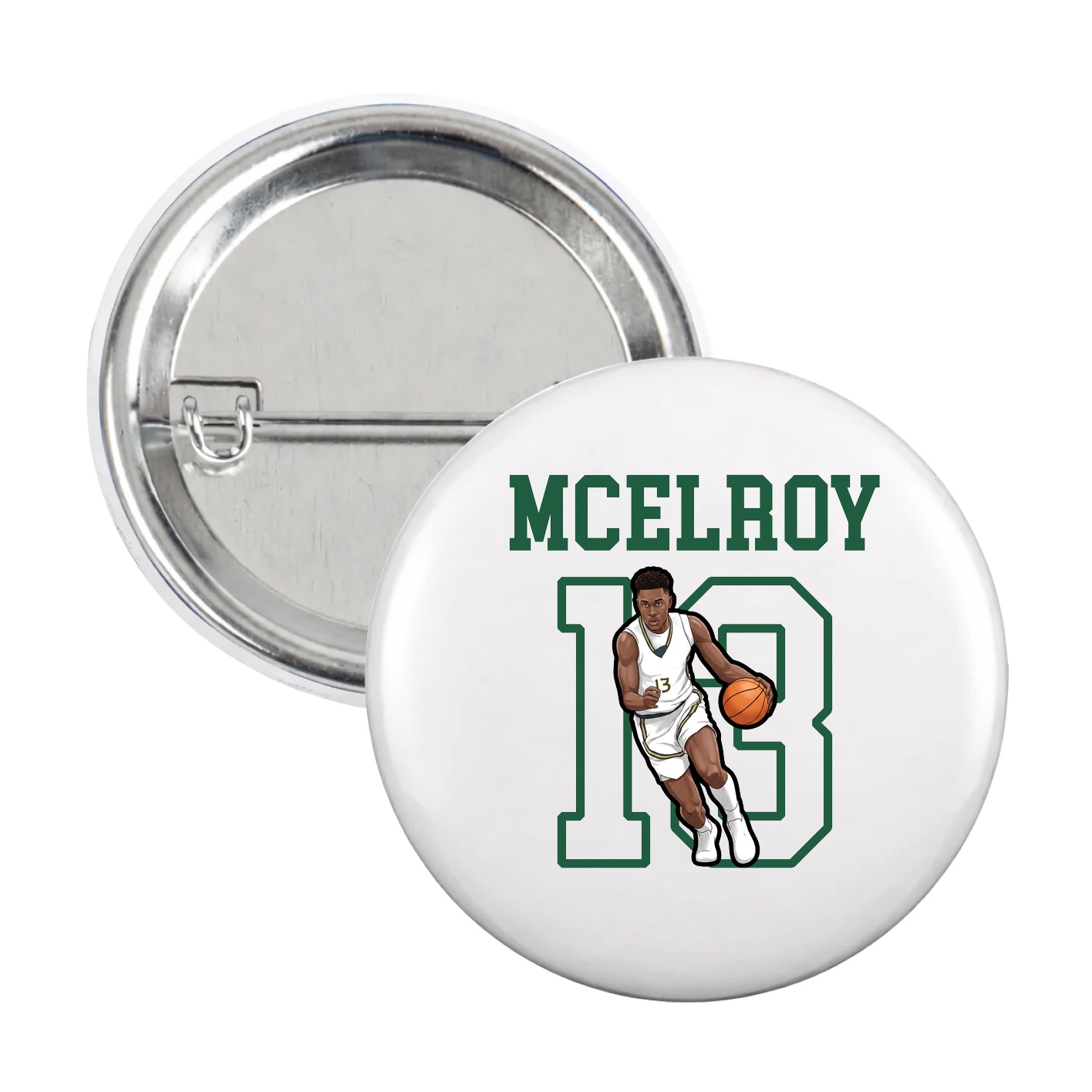Game Day Button — Shirsey in White