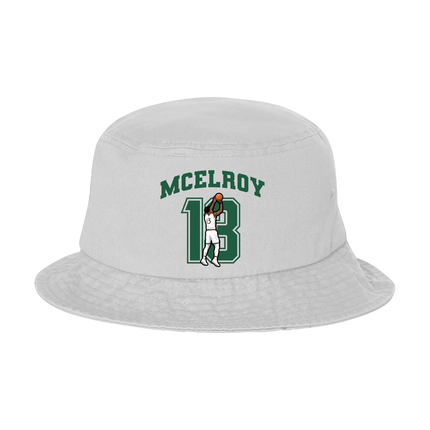 Bucket Cap — Number in White