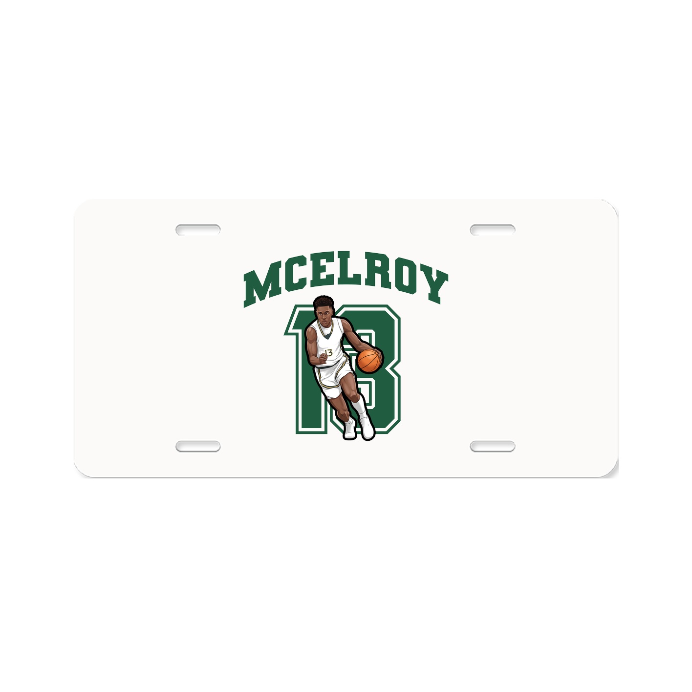 License Plate — Number in Classic
