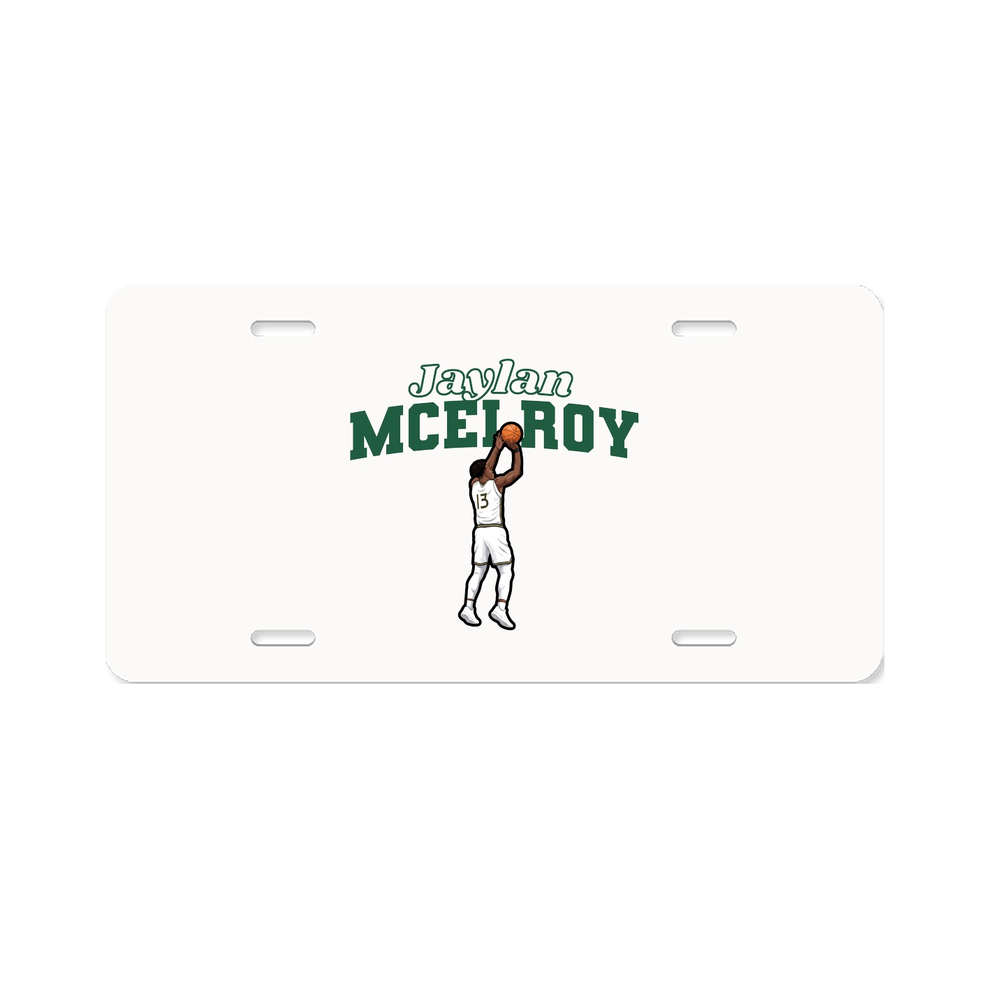 License Plate — Name Arch in Classic