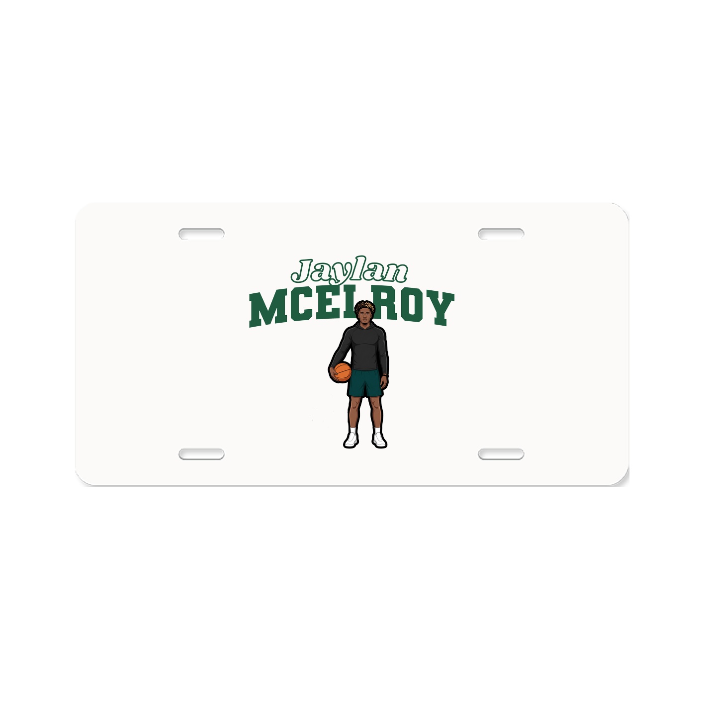 License Plate — Name Arch in Classic