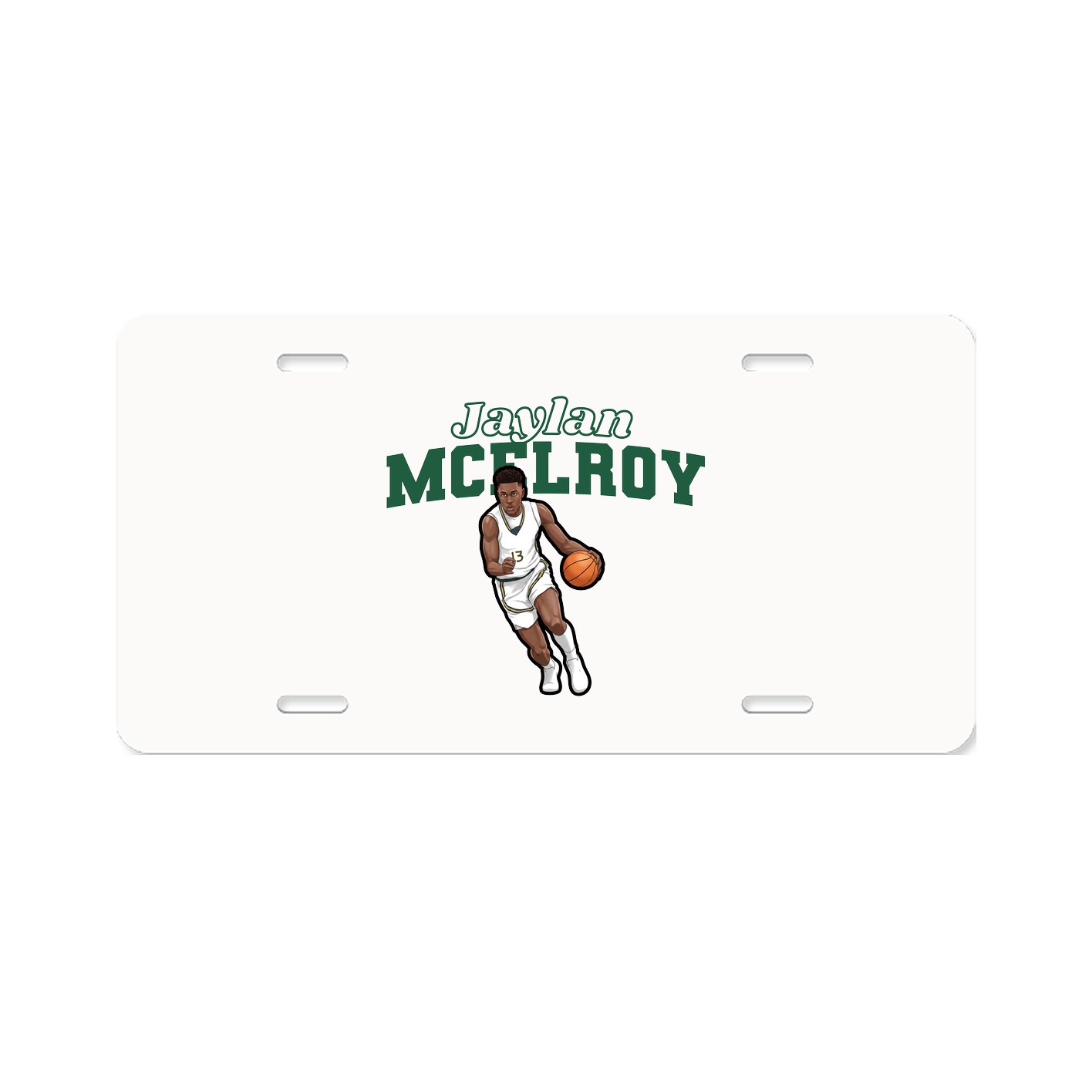 License Plate — Name Arch in Classic