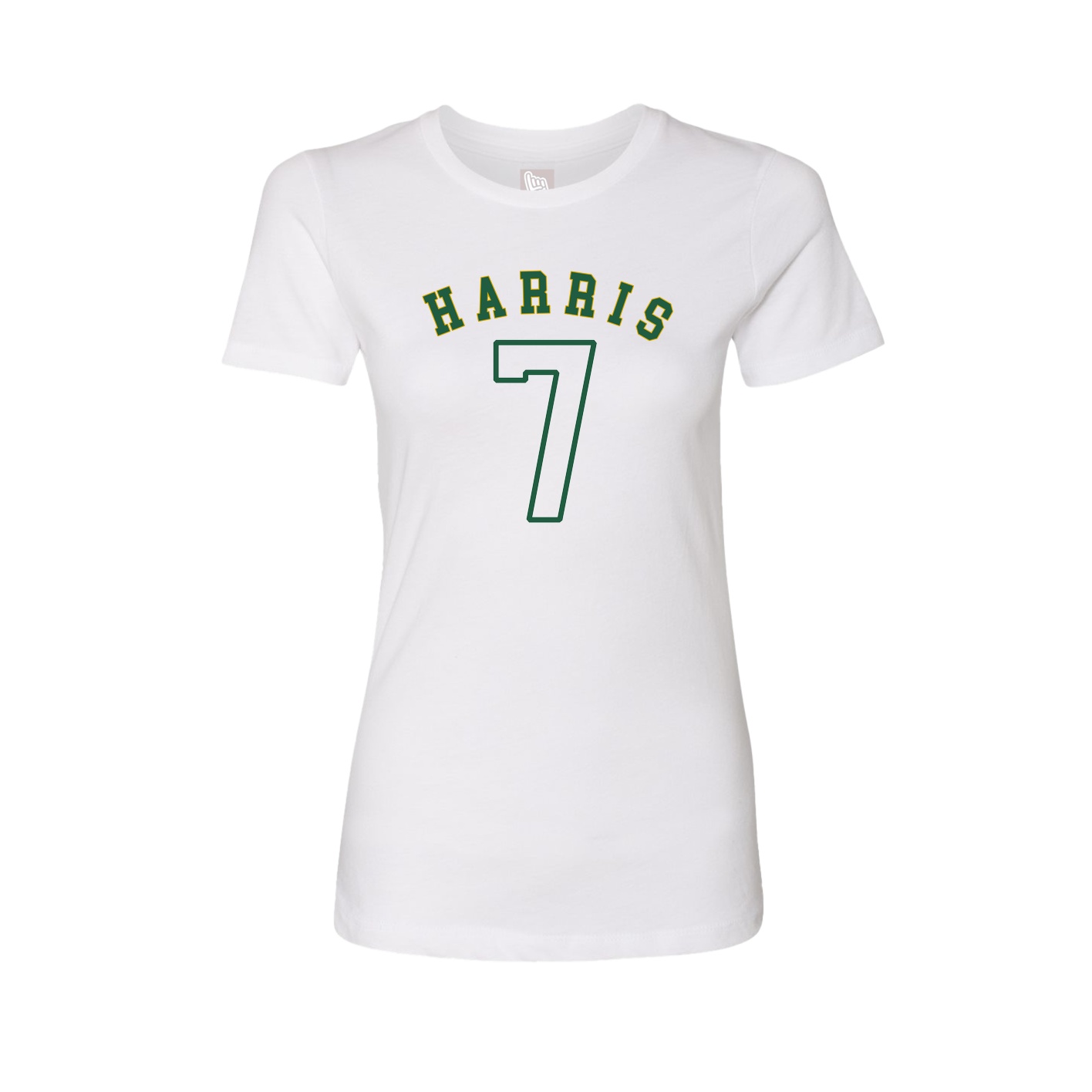 Fitted Women's Tee — Shirsey Arch in White