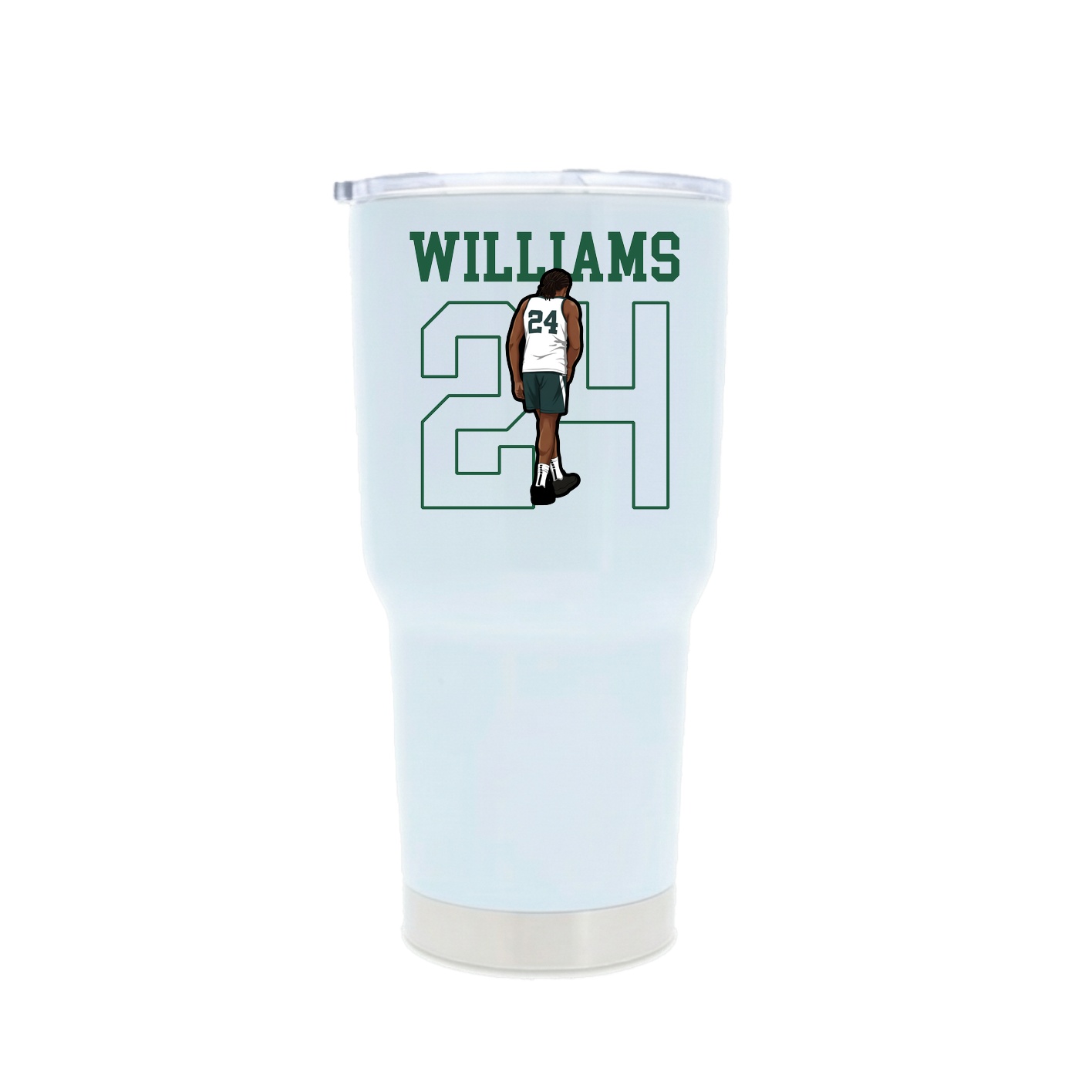 30oz Stainless Steel Tumbler — Shirsey in White