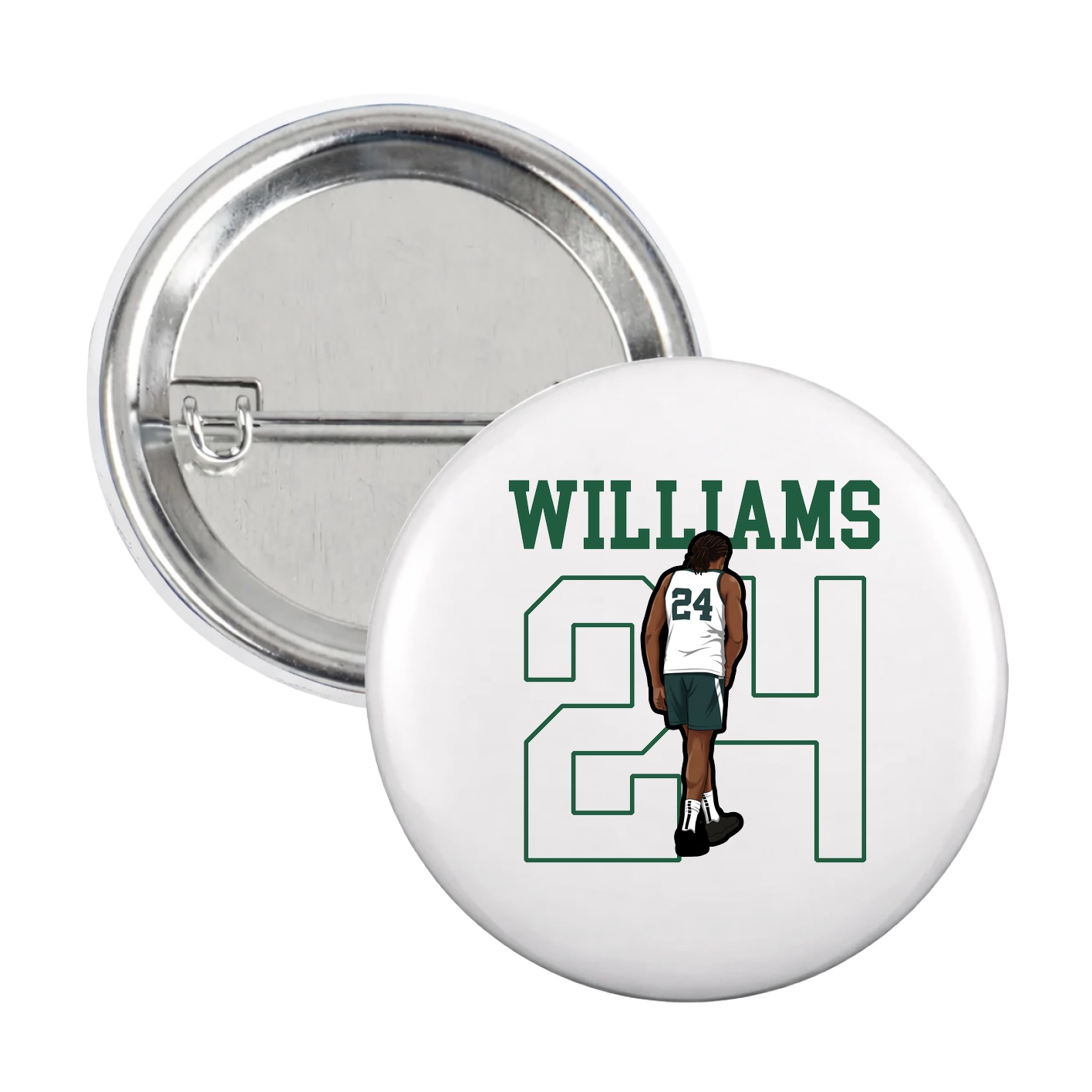 Game Day Button — Shirsey in White