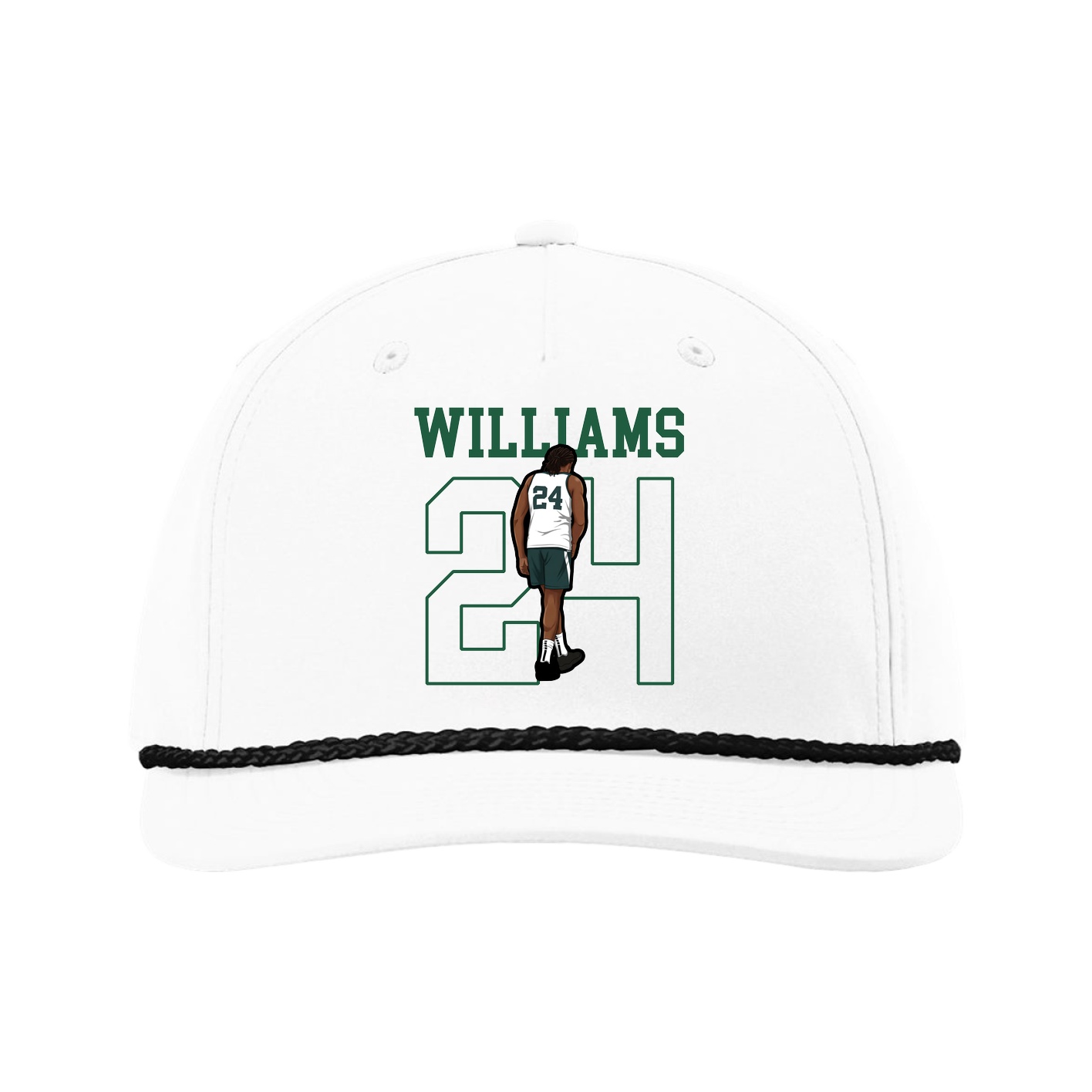 Five-Panel Classic Rope Cap — Shirsey in White