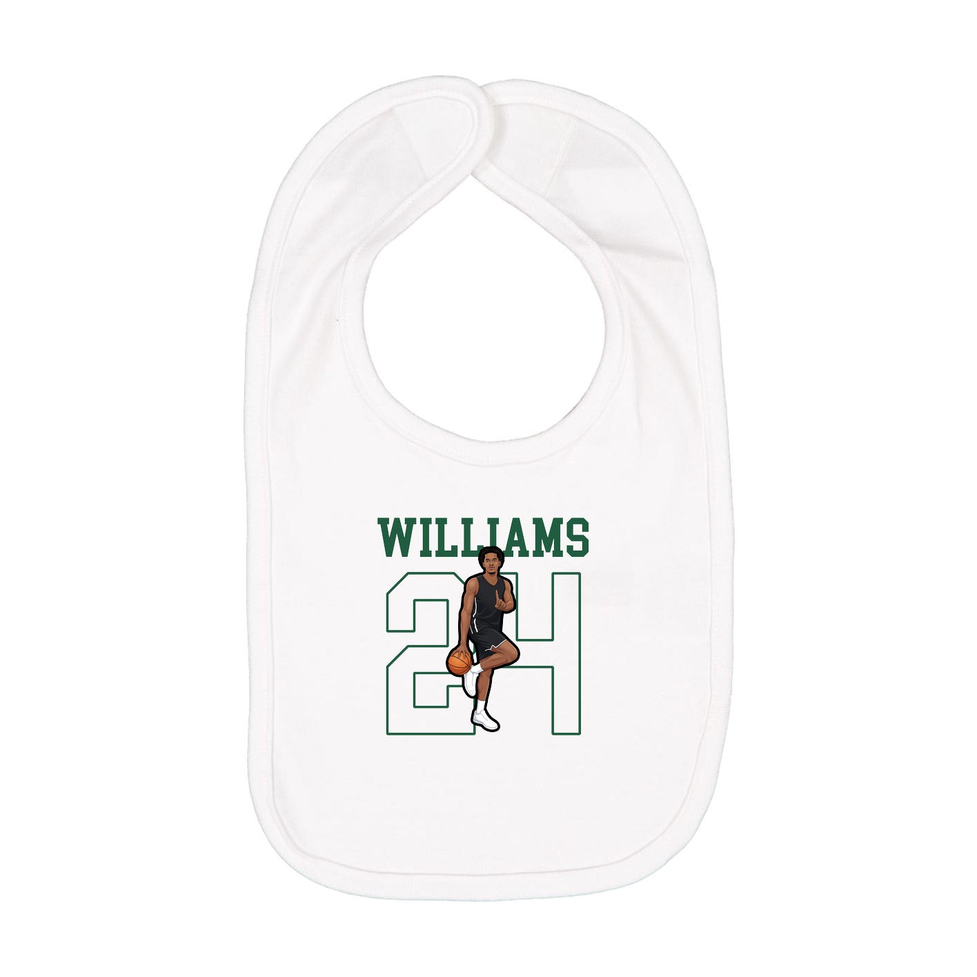 Infant Bib — Shirsey in White