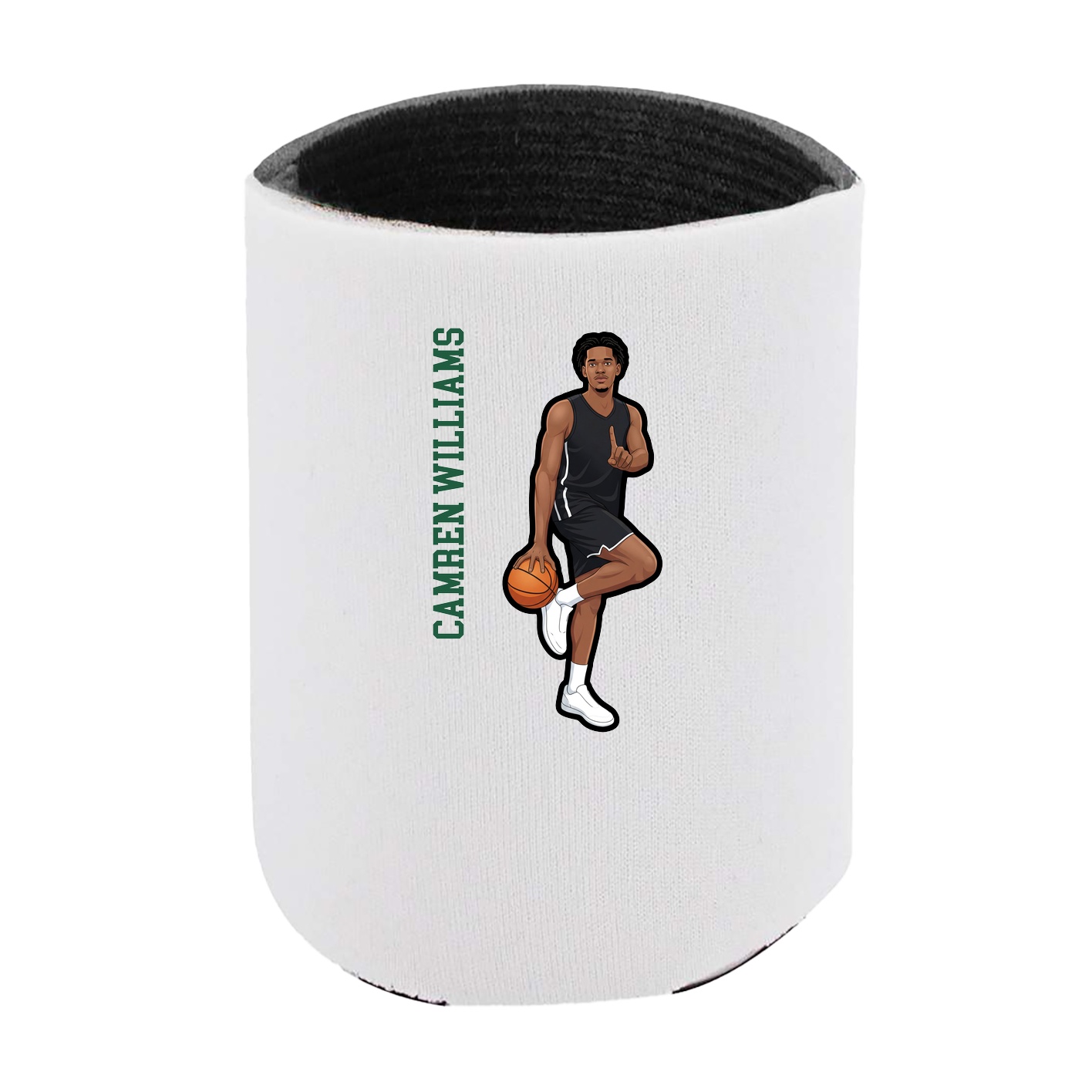 Can Holder — Name Vertical in White