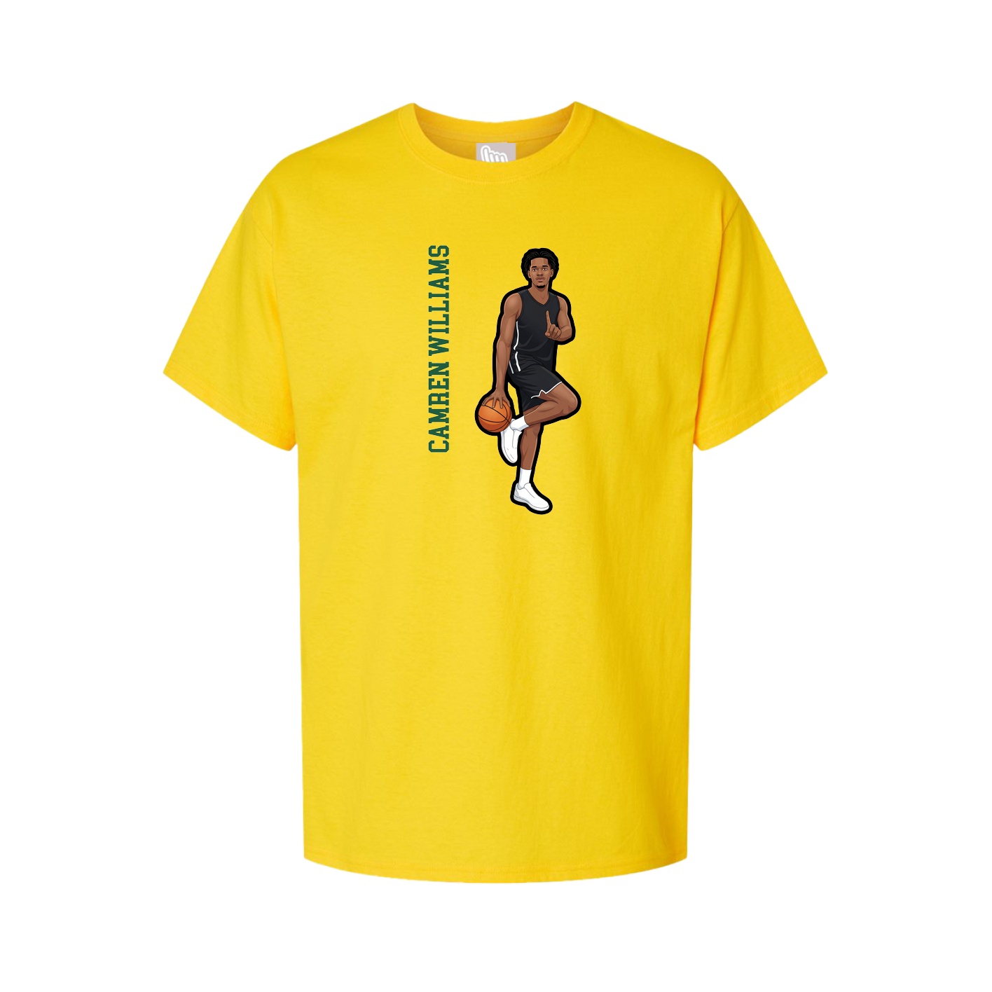 Tee — Name Vertical in Gold