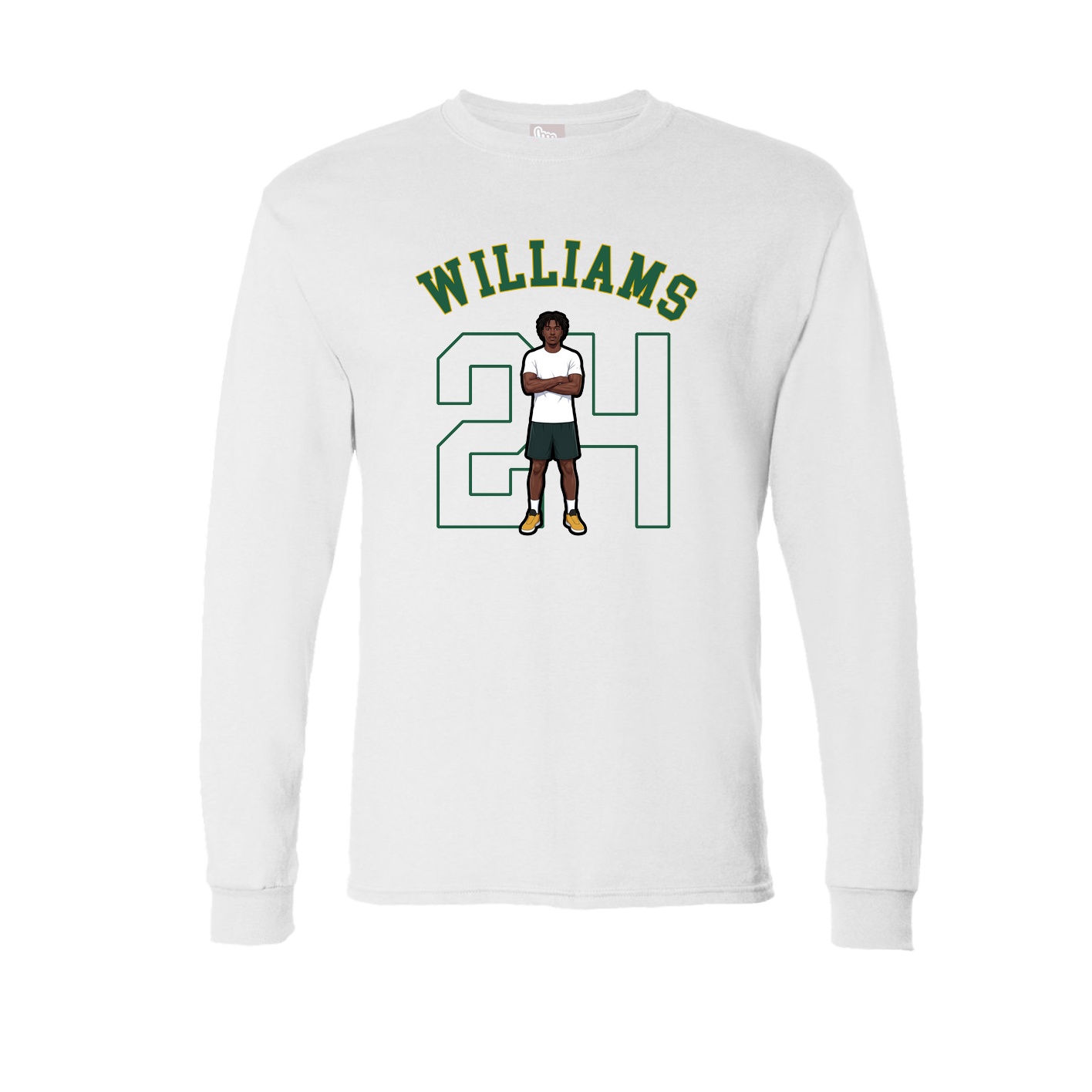 Long Sleeve Tee — Shirsey Arch in White