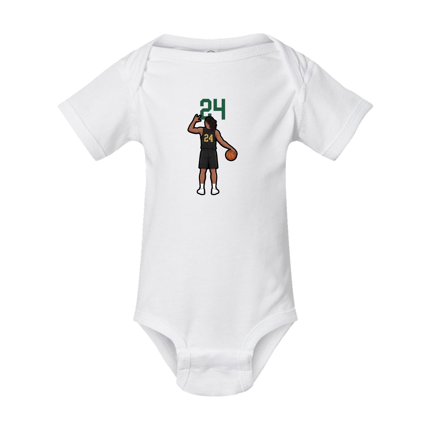 Baby Onesie — Number Top in White