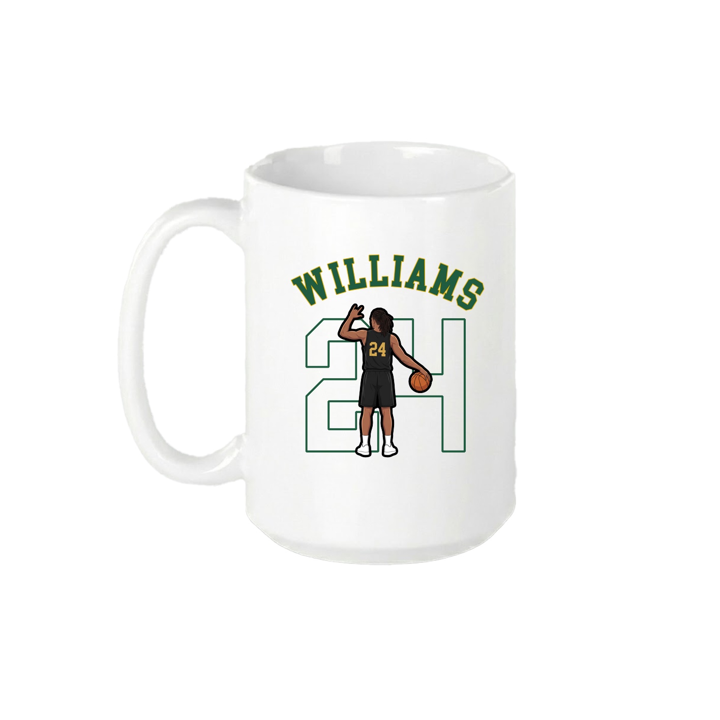 15oz Coffee Mug — Shirsey Arch in White