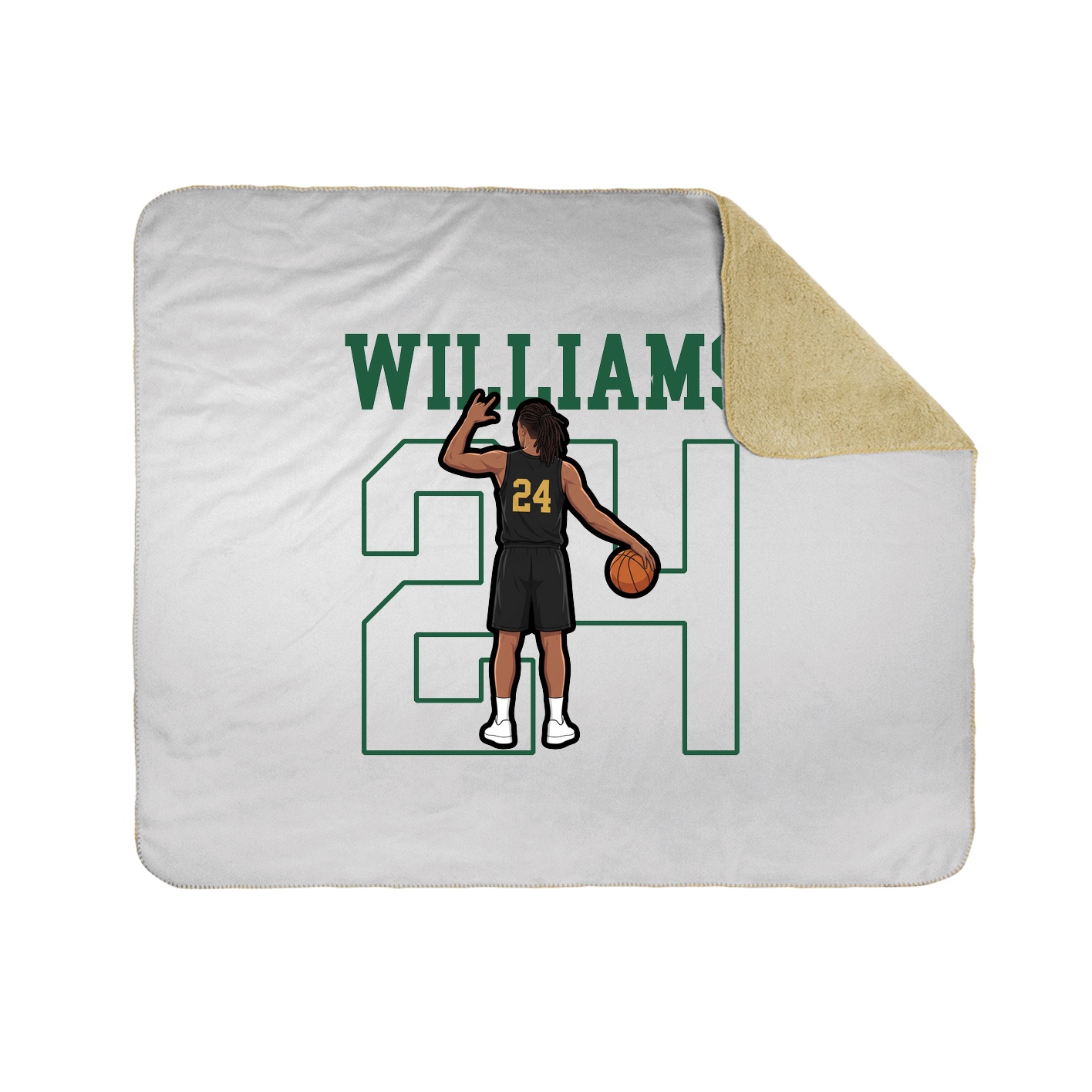 Throw Blanket — Shirsey in White