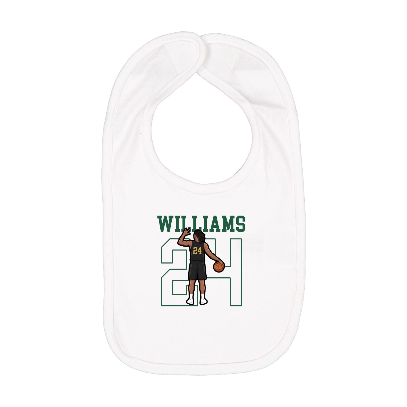 Infant Bib — Shirsey in White