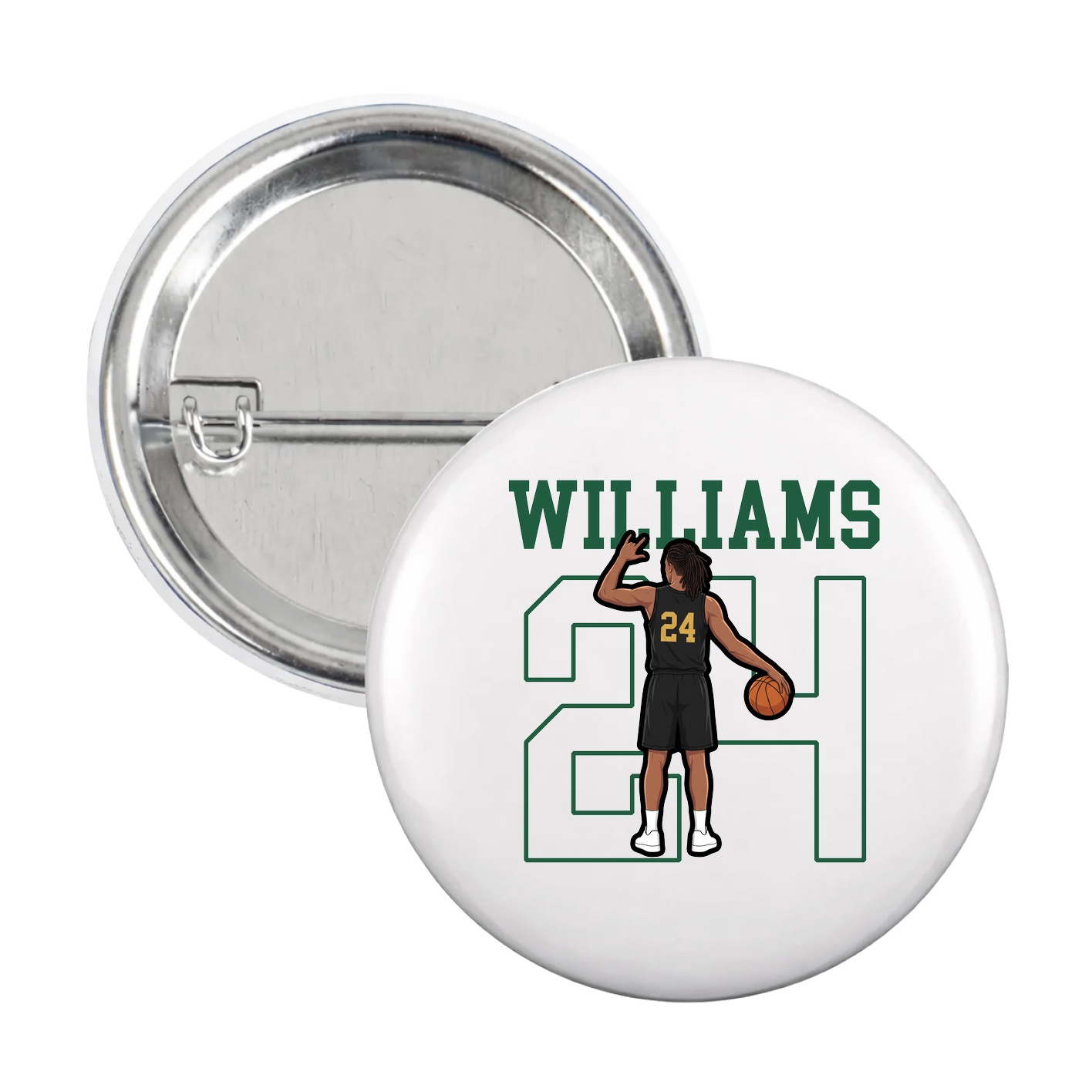 Game Day Button — Shirsey in White
