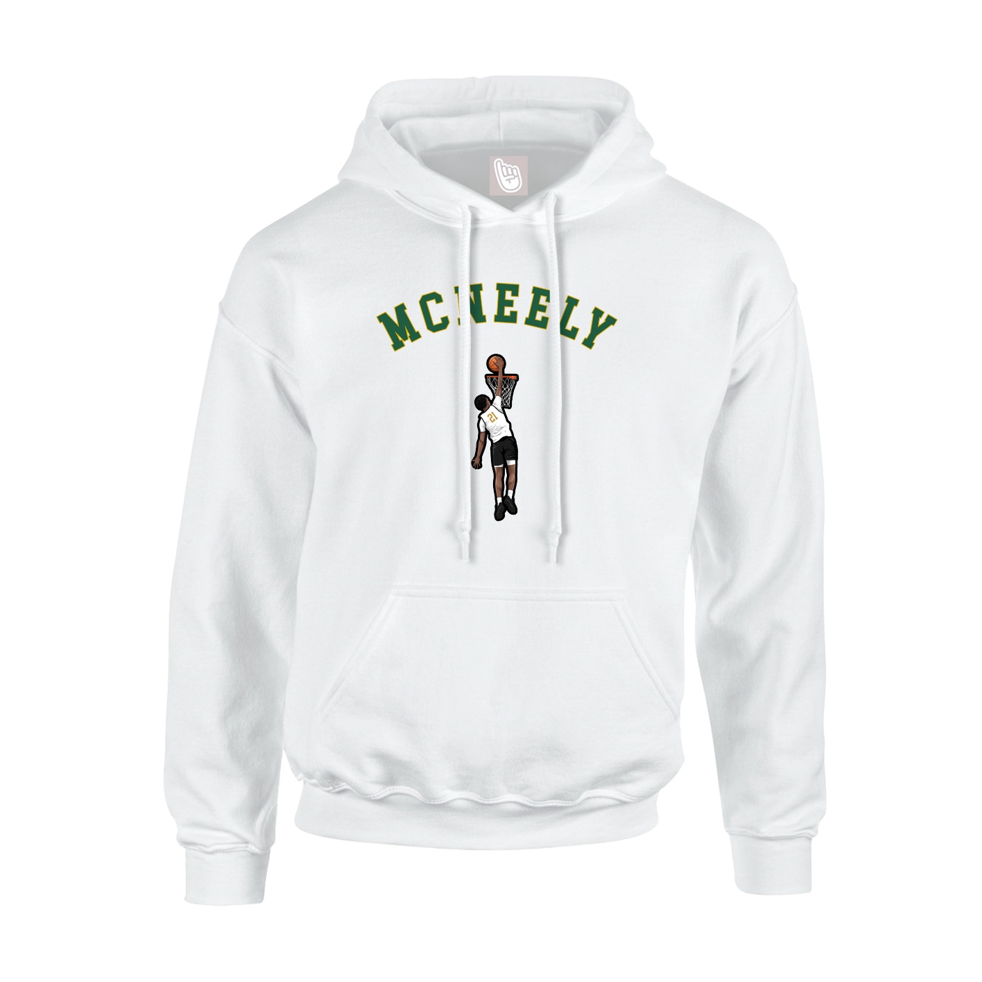 Youth Hoodie — Shirsey Arch in White