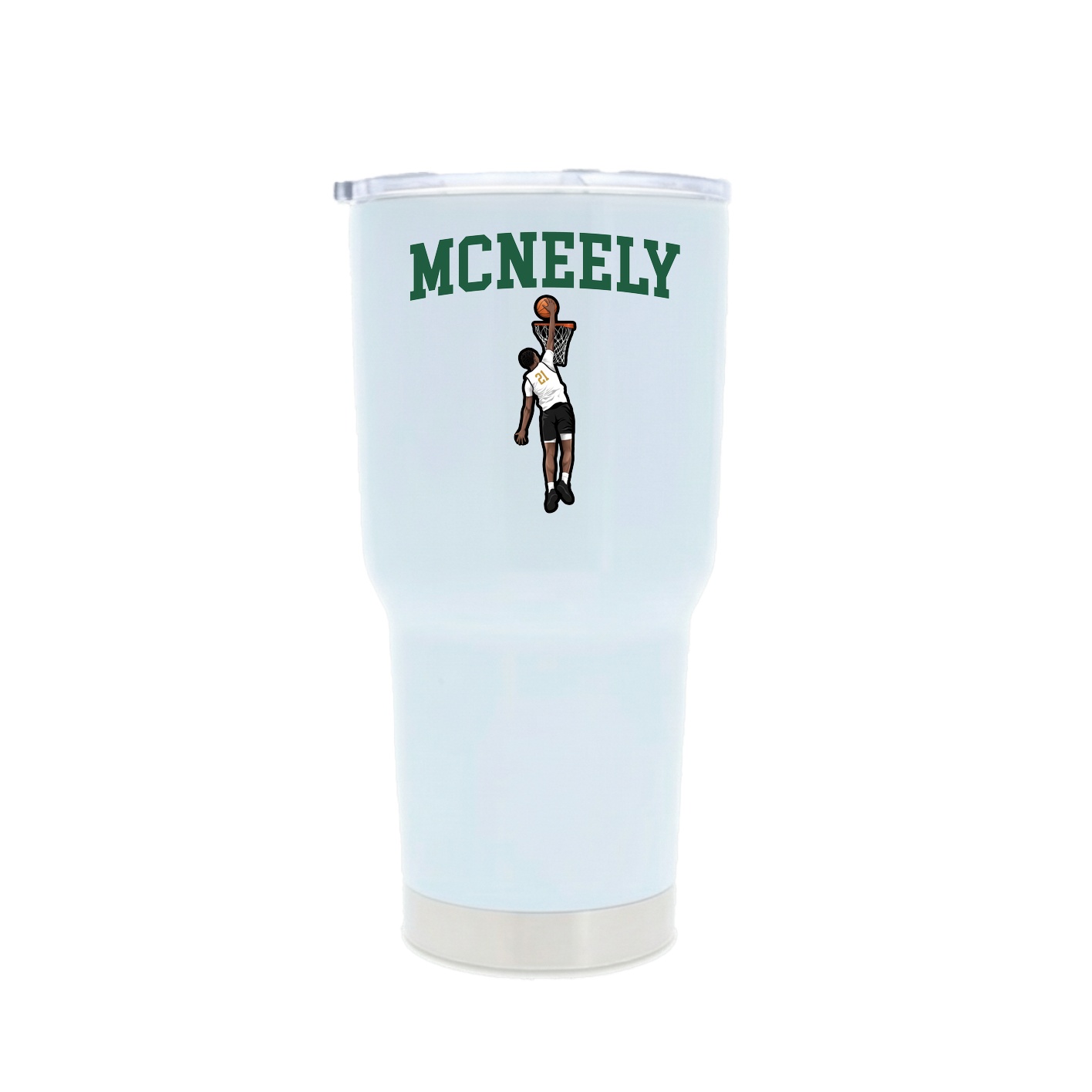 30oz Stainless Steel Tumbler — Shirsey in White