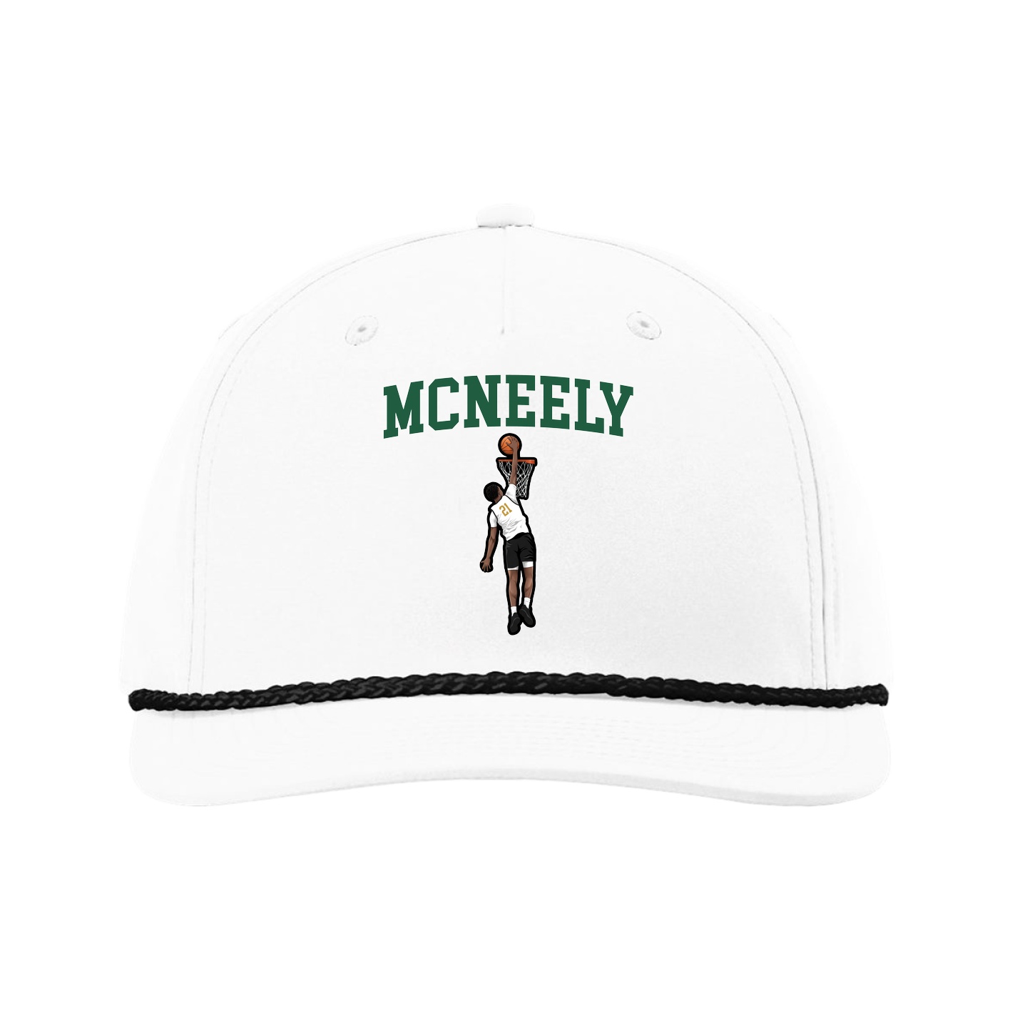 Five-Panel Classic Rope Cap — Shirsey in White