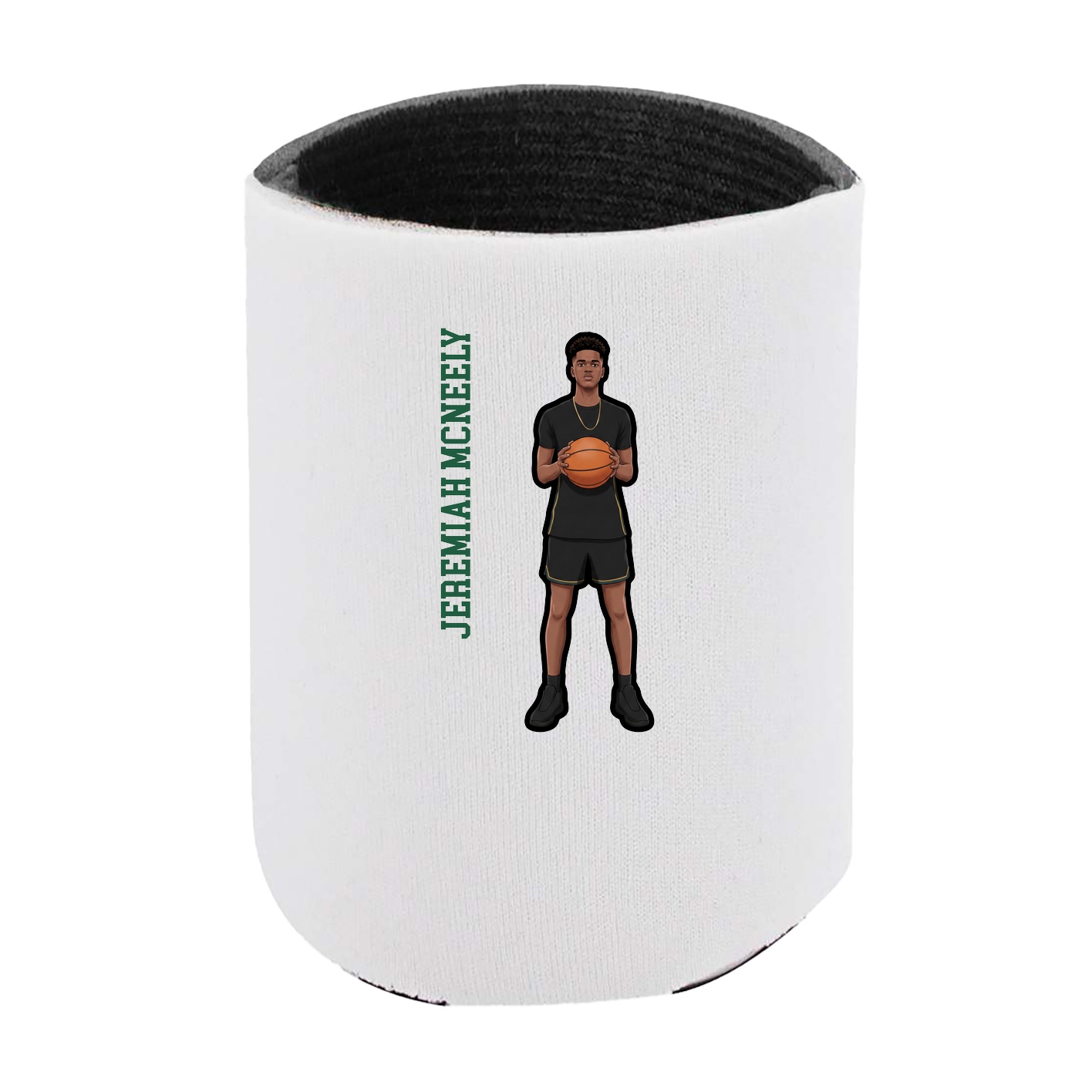 Can Holder — Name Vertical in White