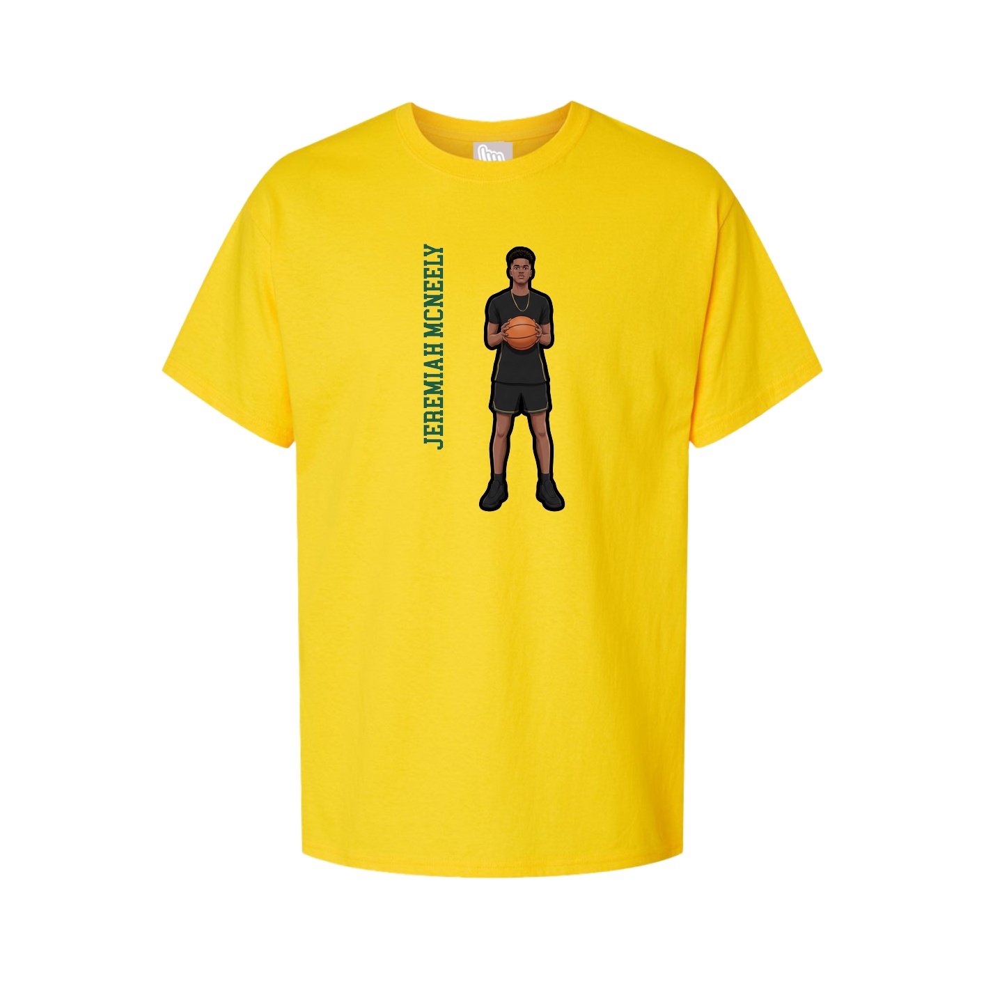 Tee — Name Vertical in Gold
