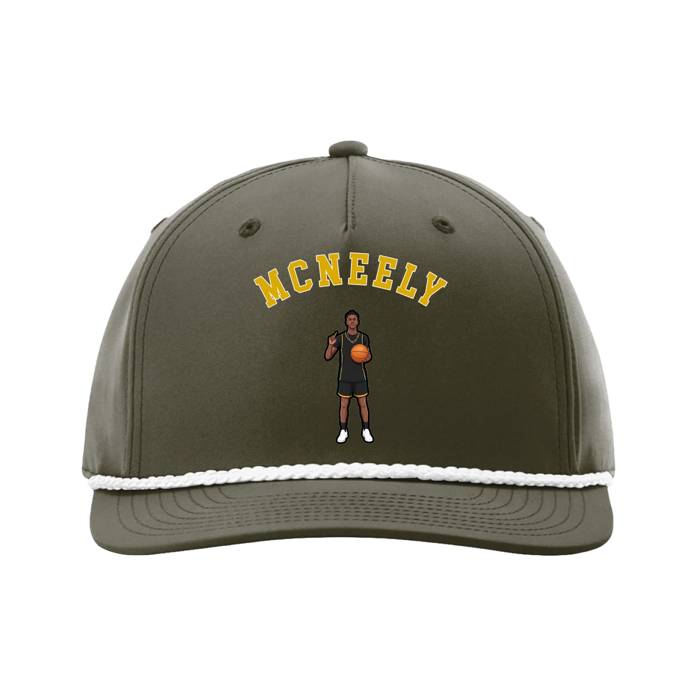 Five-Panel Classic Rope Cap — Shirsey Arch in Green