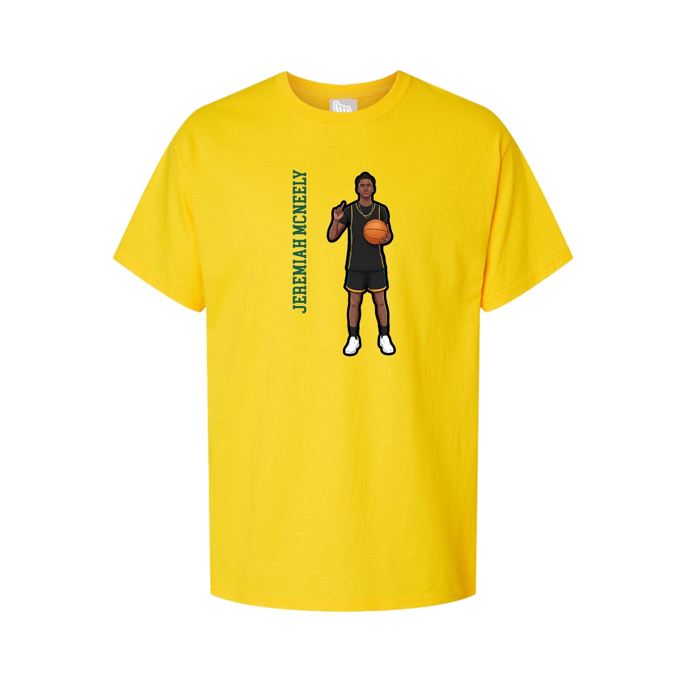 Tee — Name Vertical in Gold