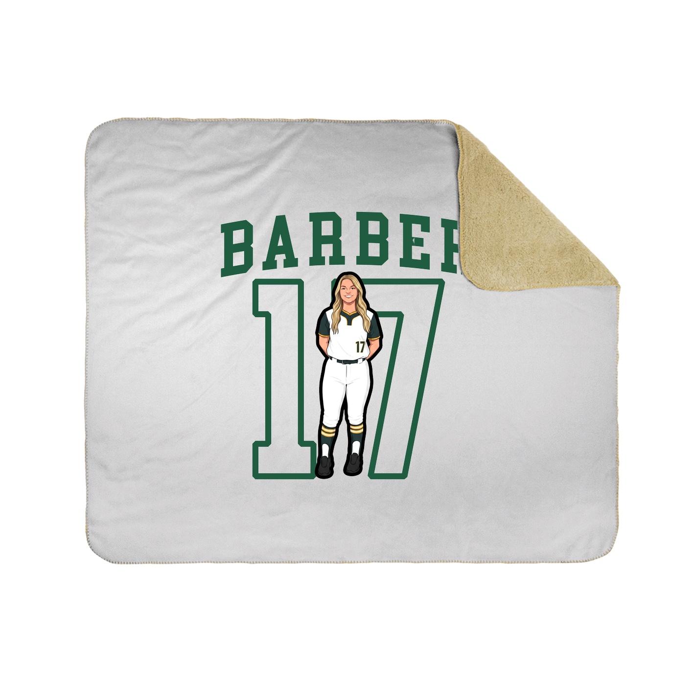 Throw Blanket — Shirsey in White