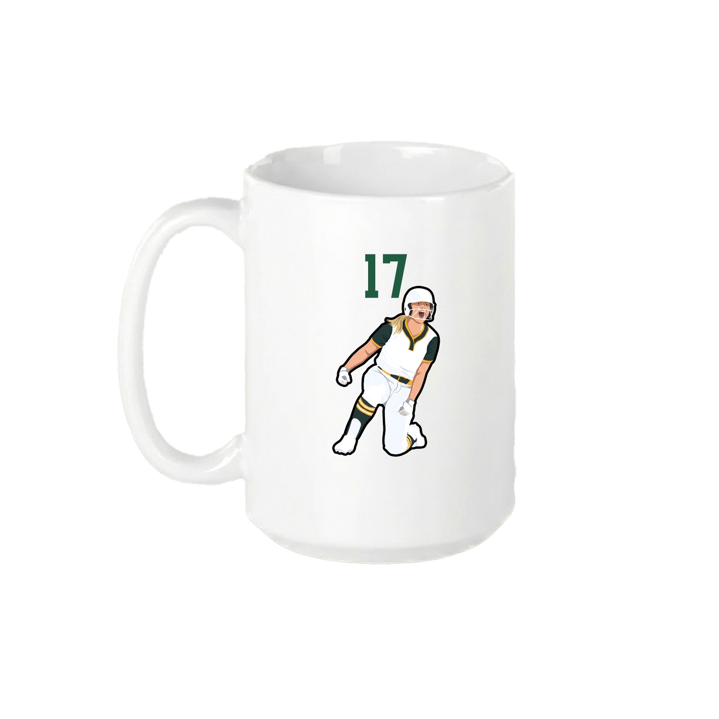 15oz Coffee Mug — Number Top in White